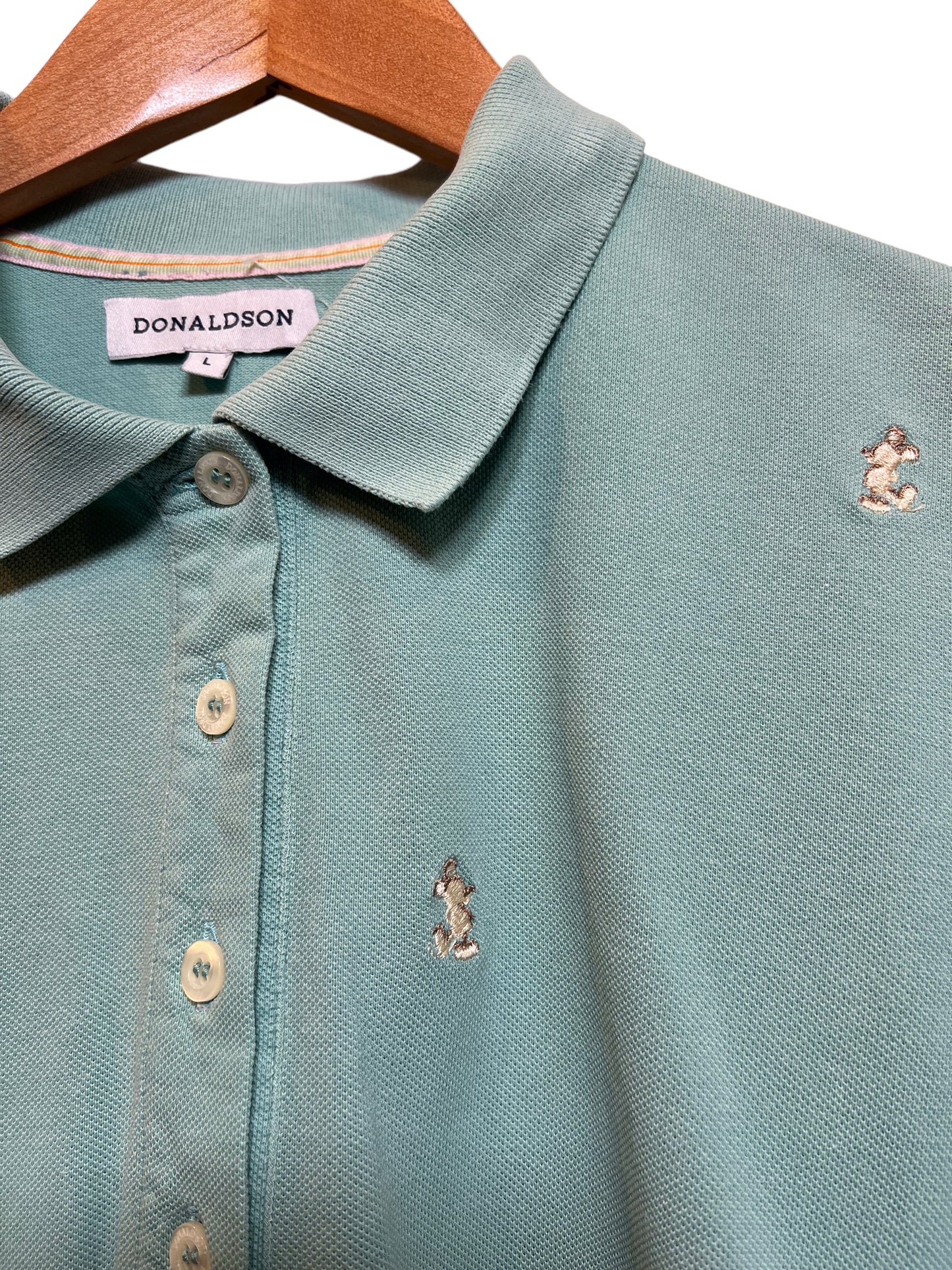 Disney Donaldson Women’s Blue Polo Top (Size L)