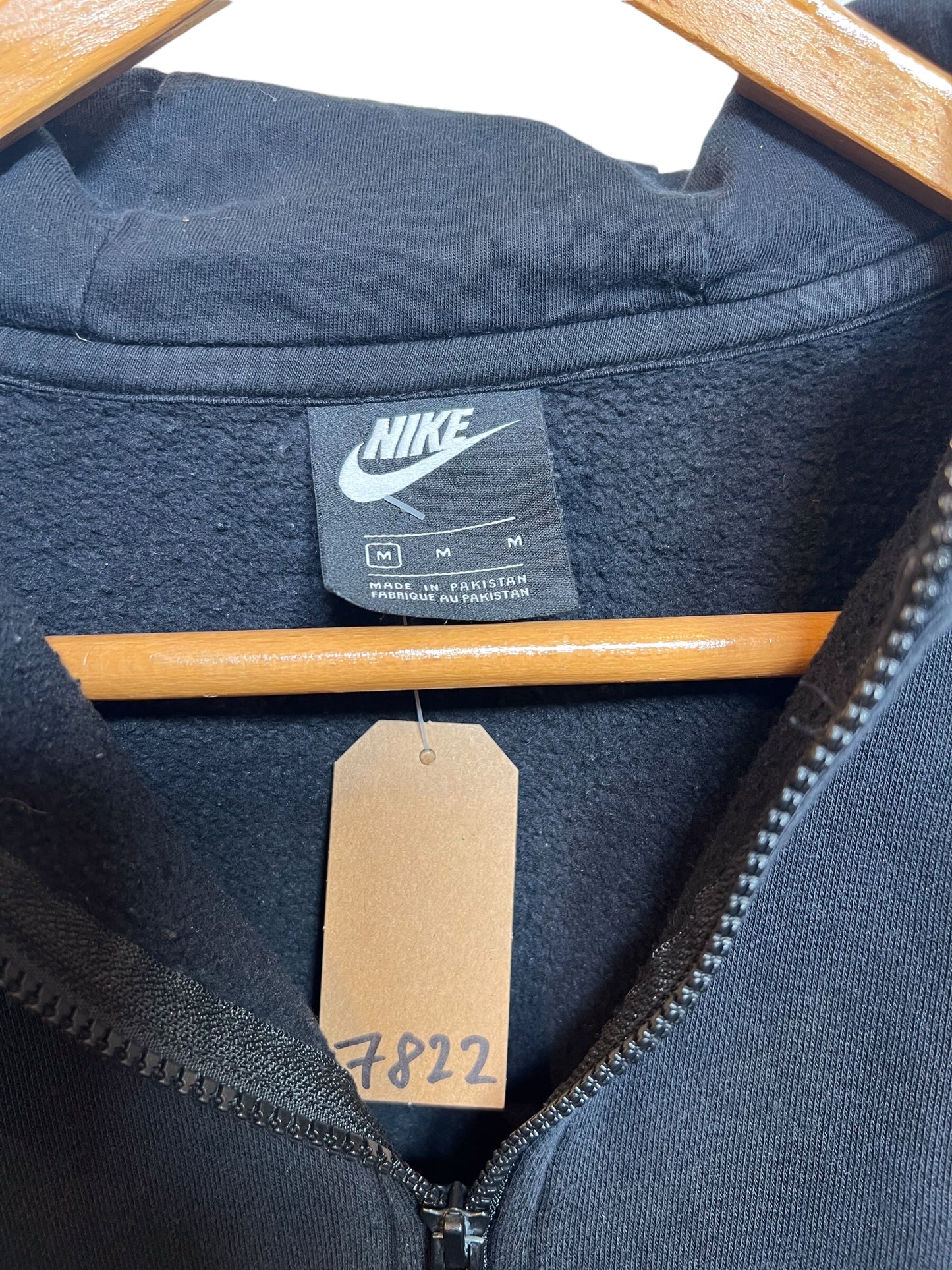 Nike Black Zipped Hoodie (Size M)