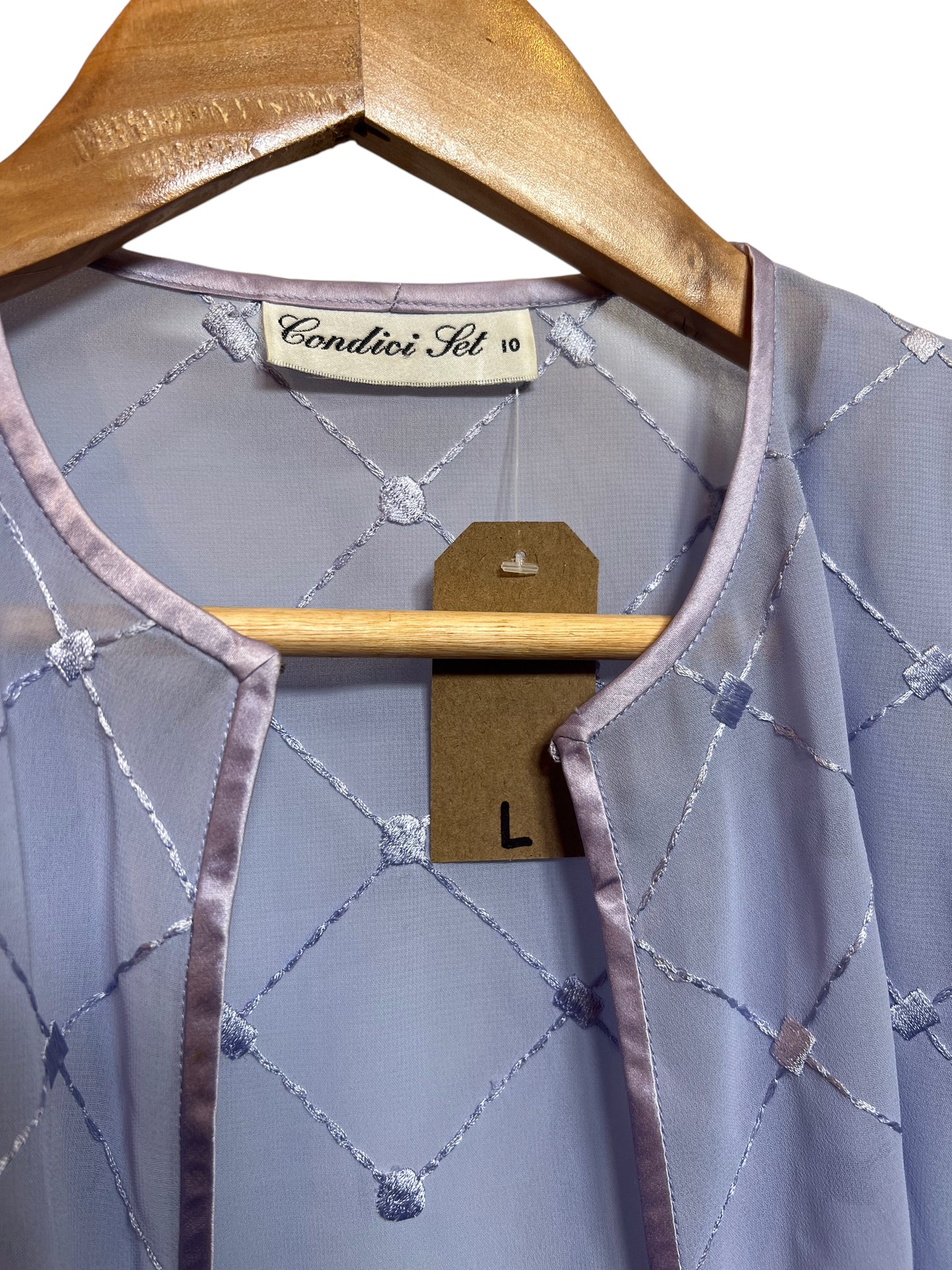 Women’s Blue Beach Gown Set (Size L)