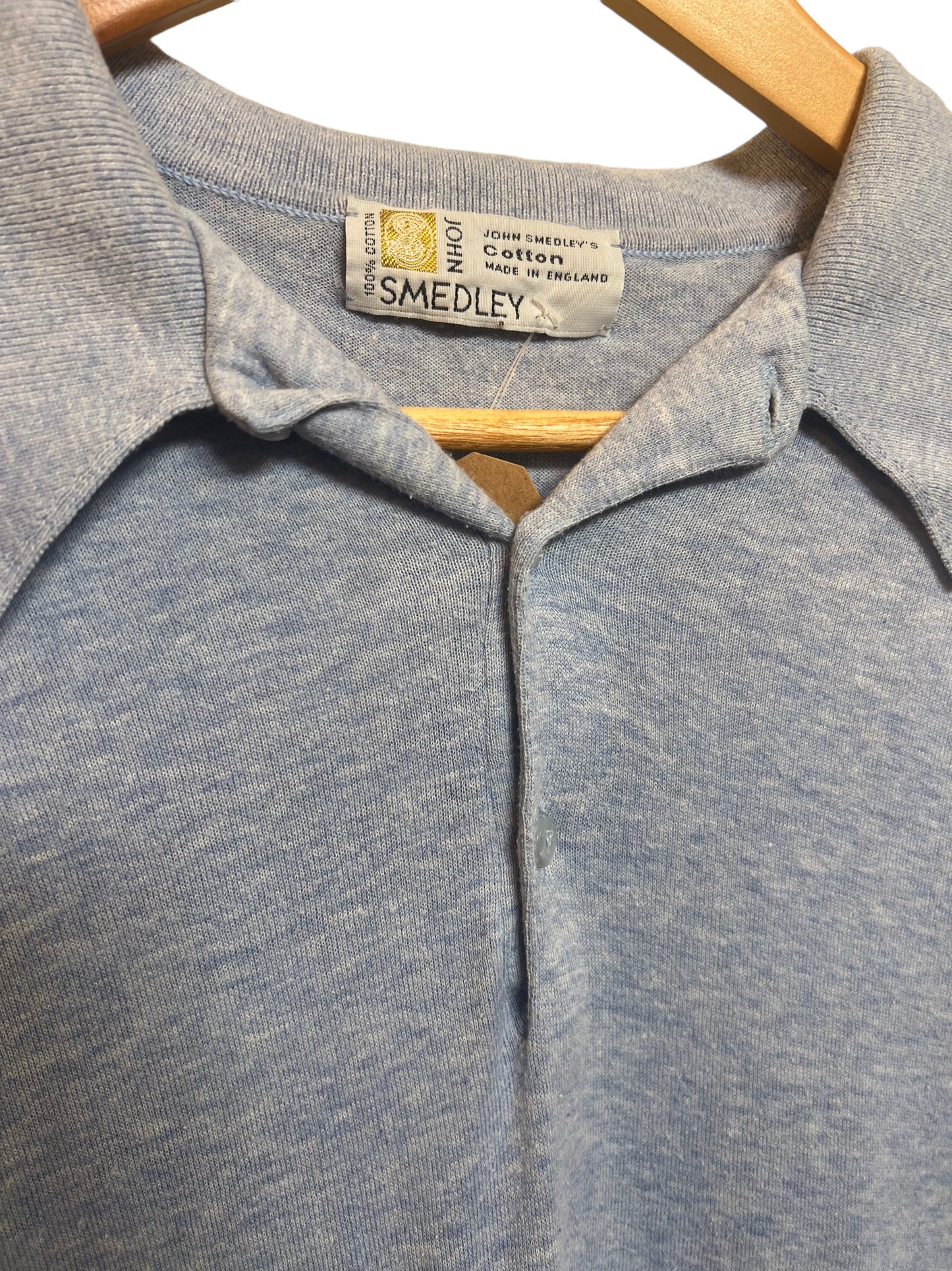 John Smedley Grey Polo T Shirt (Size XL)