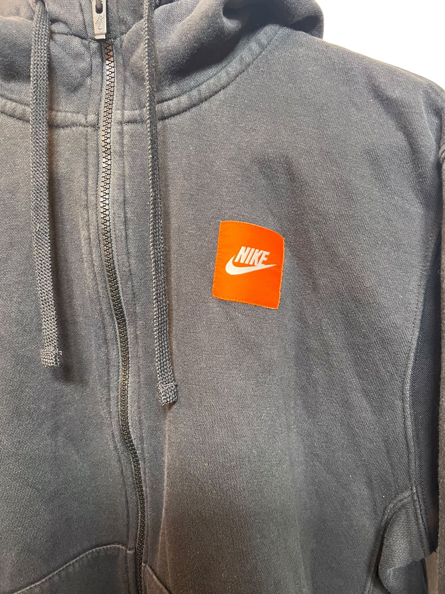 Nike Black Zipped Hoodie (Size M)