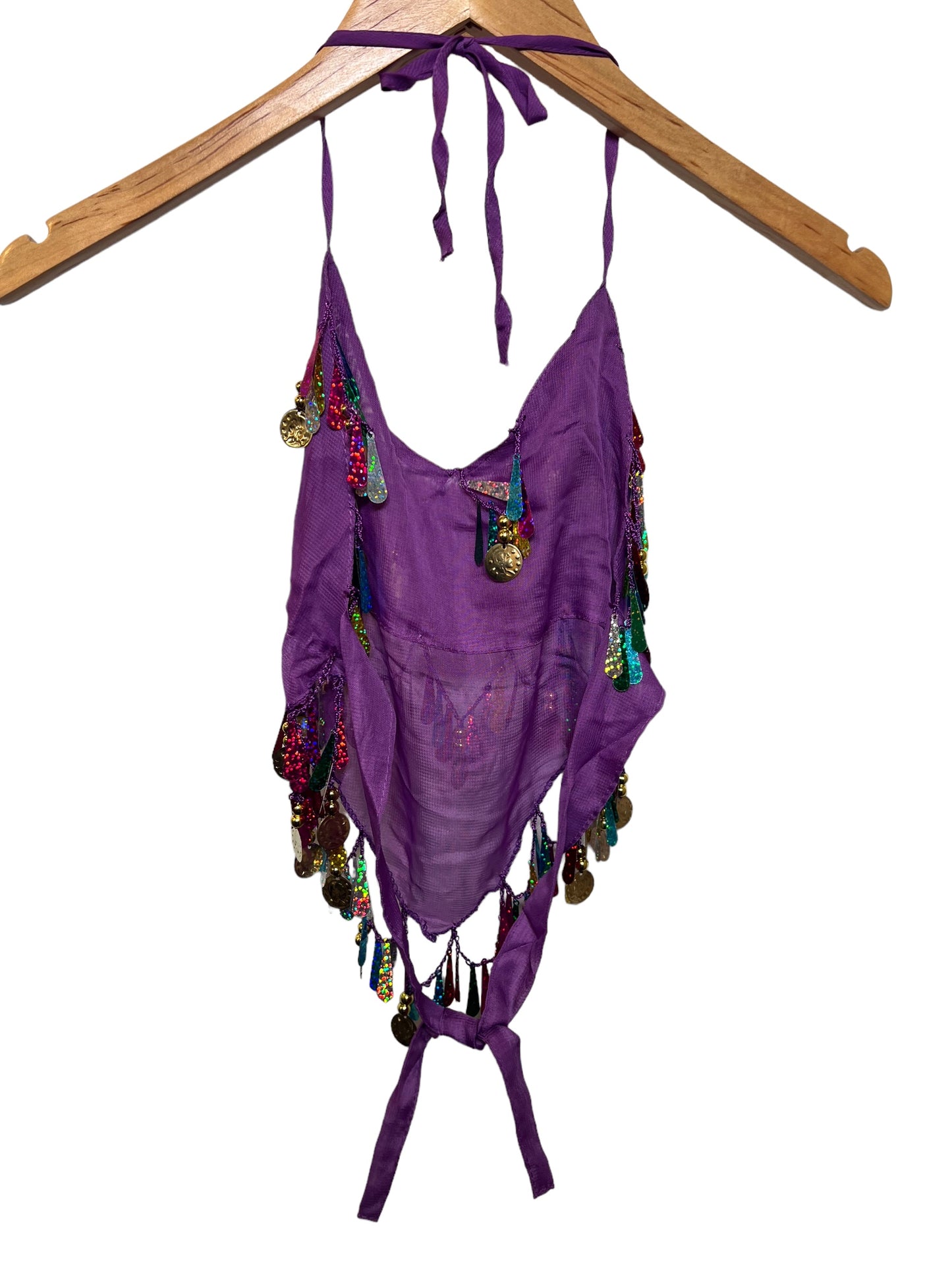 Halter Neck Tie Top (Size XS/S)