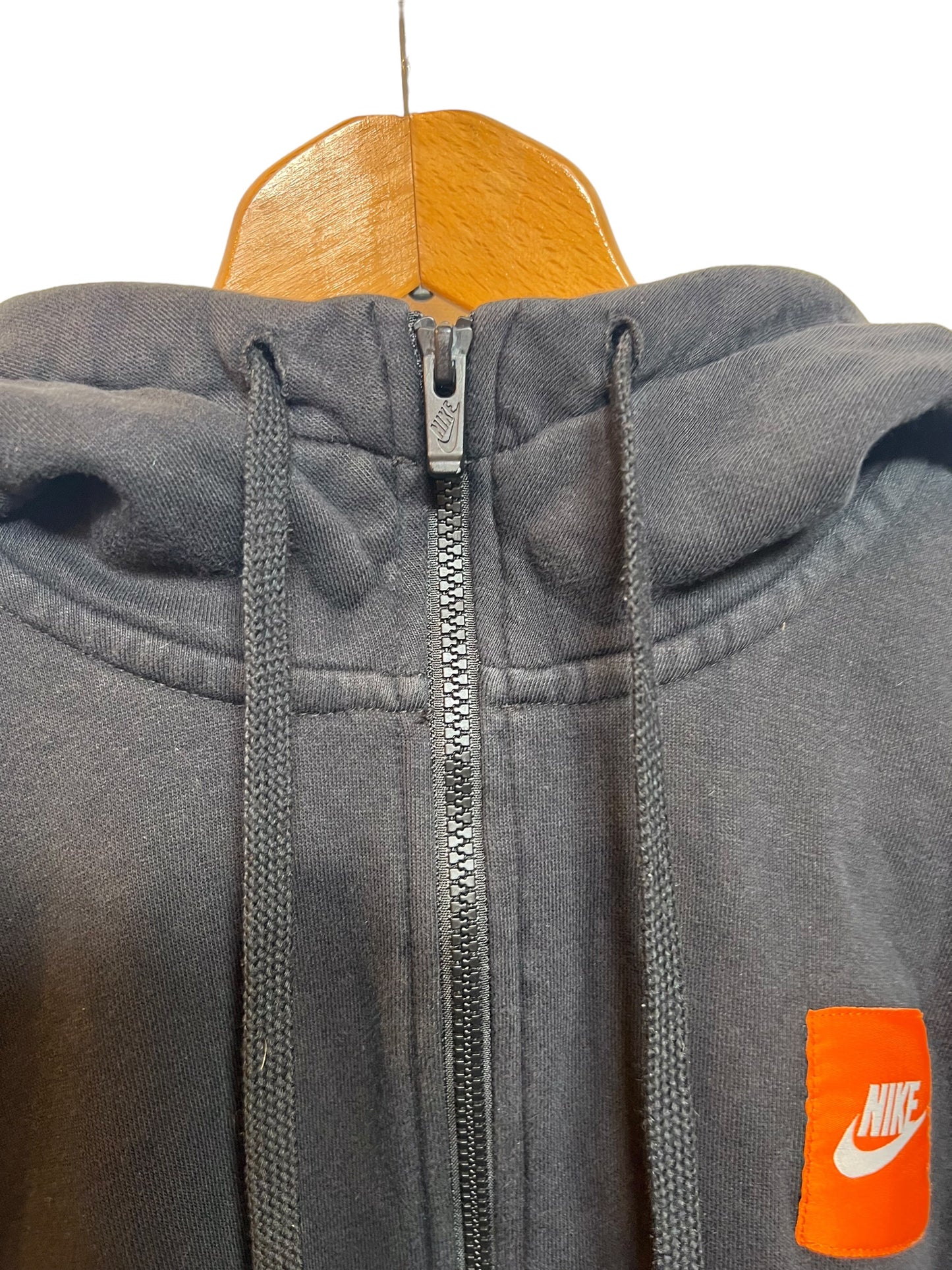 Nike Black Zipped Hoodie (Size M)