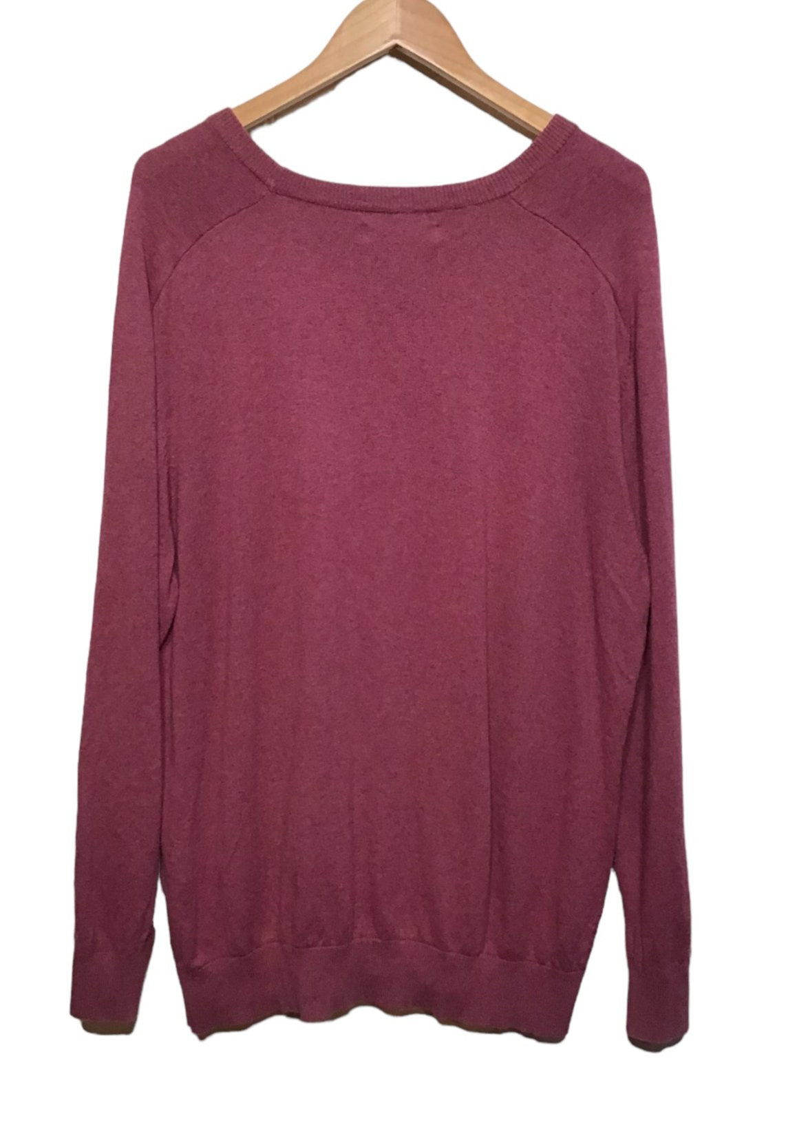 Ben Sherman Burgundy Knit Sweater (Size XL)