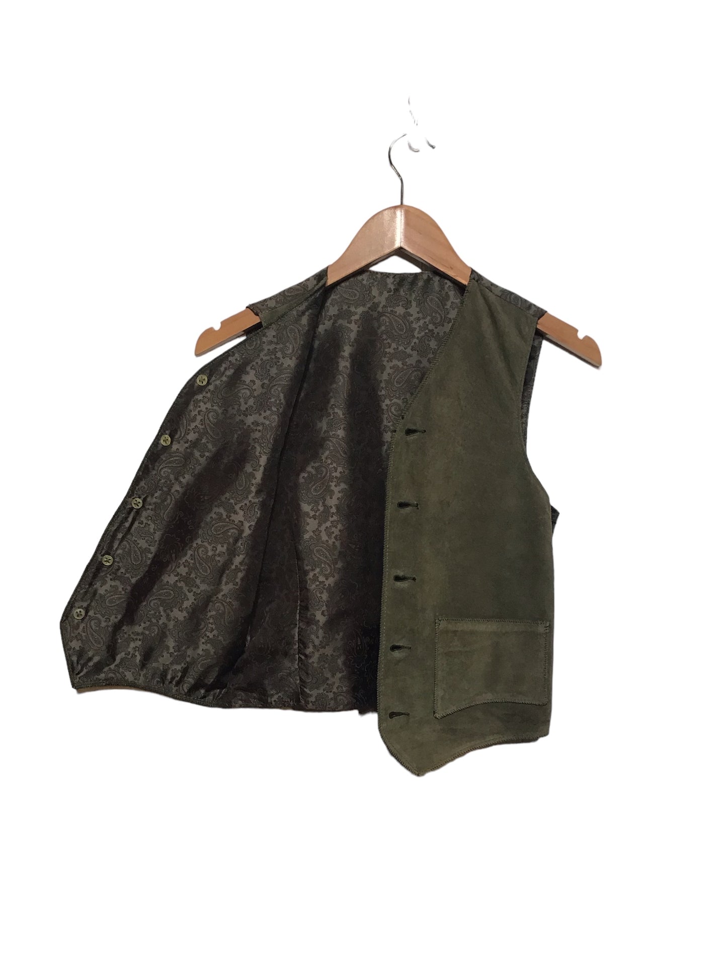Green Buttoned Waistcoat (Size S)