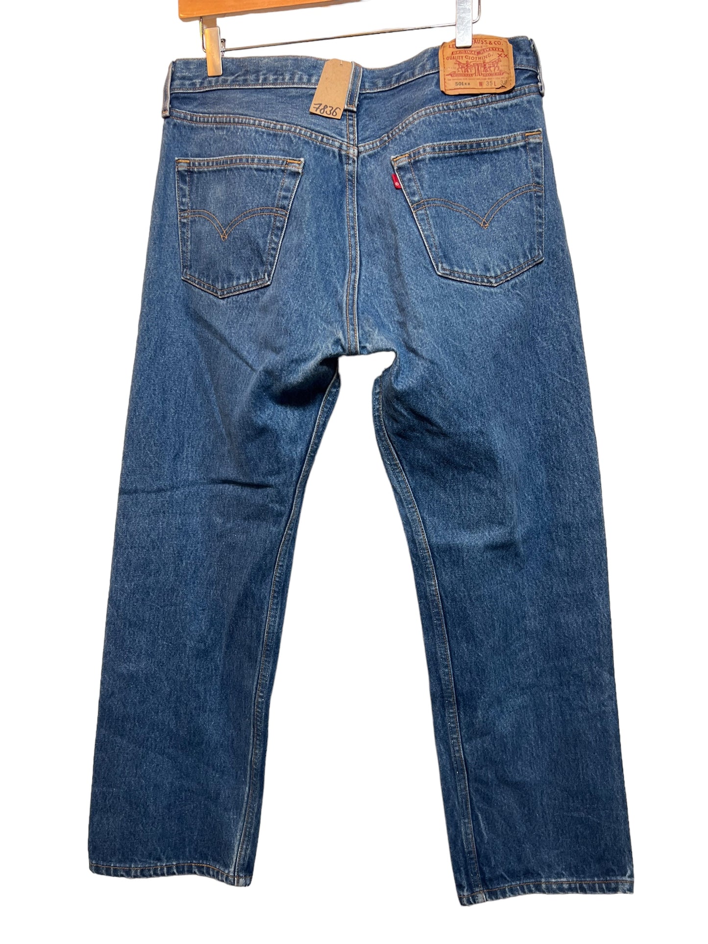 Levi's 501 Blue Jeans (35x30)