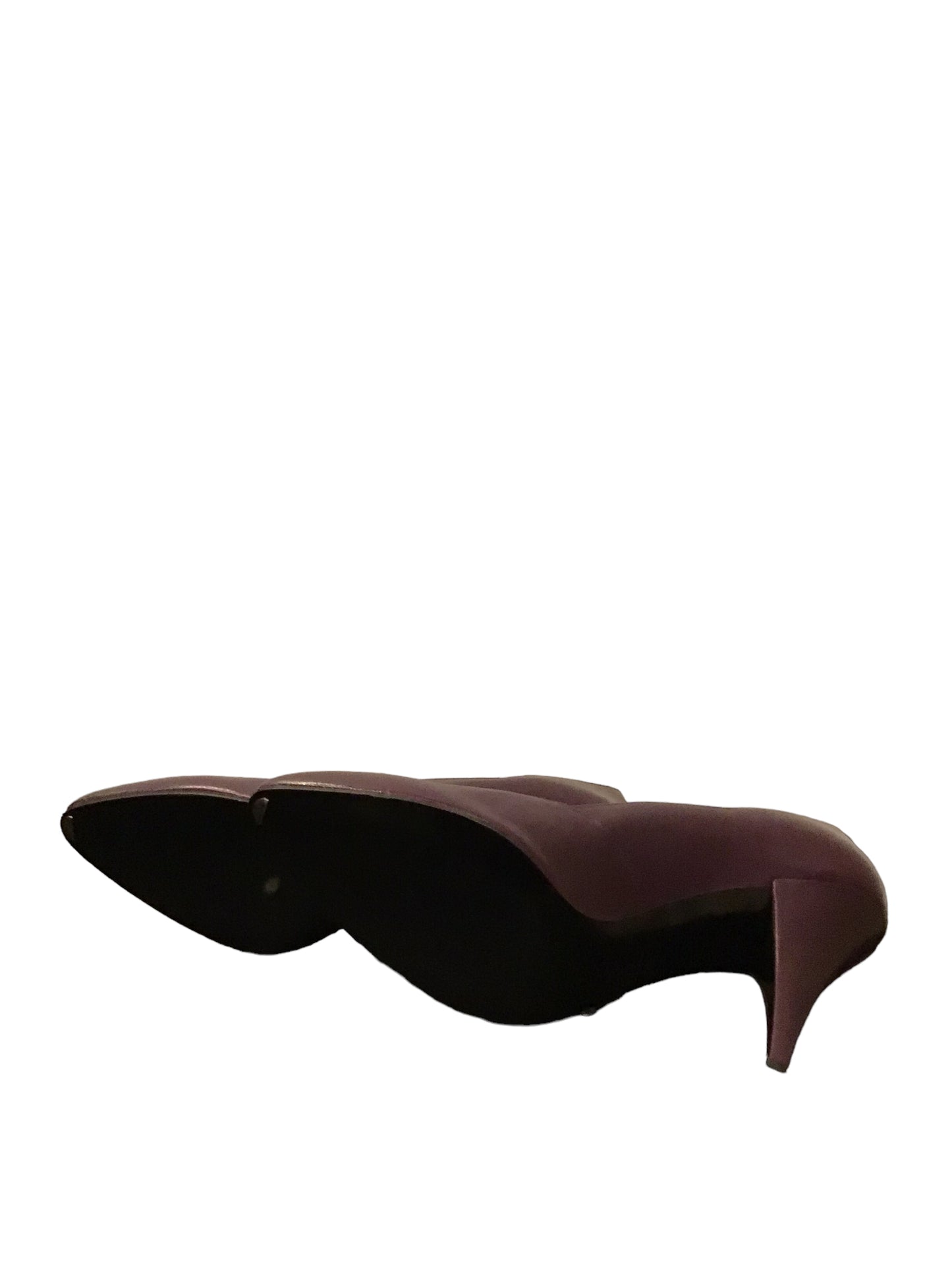 Women’s purple leather heeled shoes by Charles Jourdan (UK size 7 Euro 40)