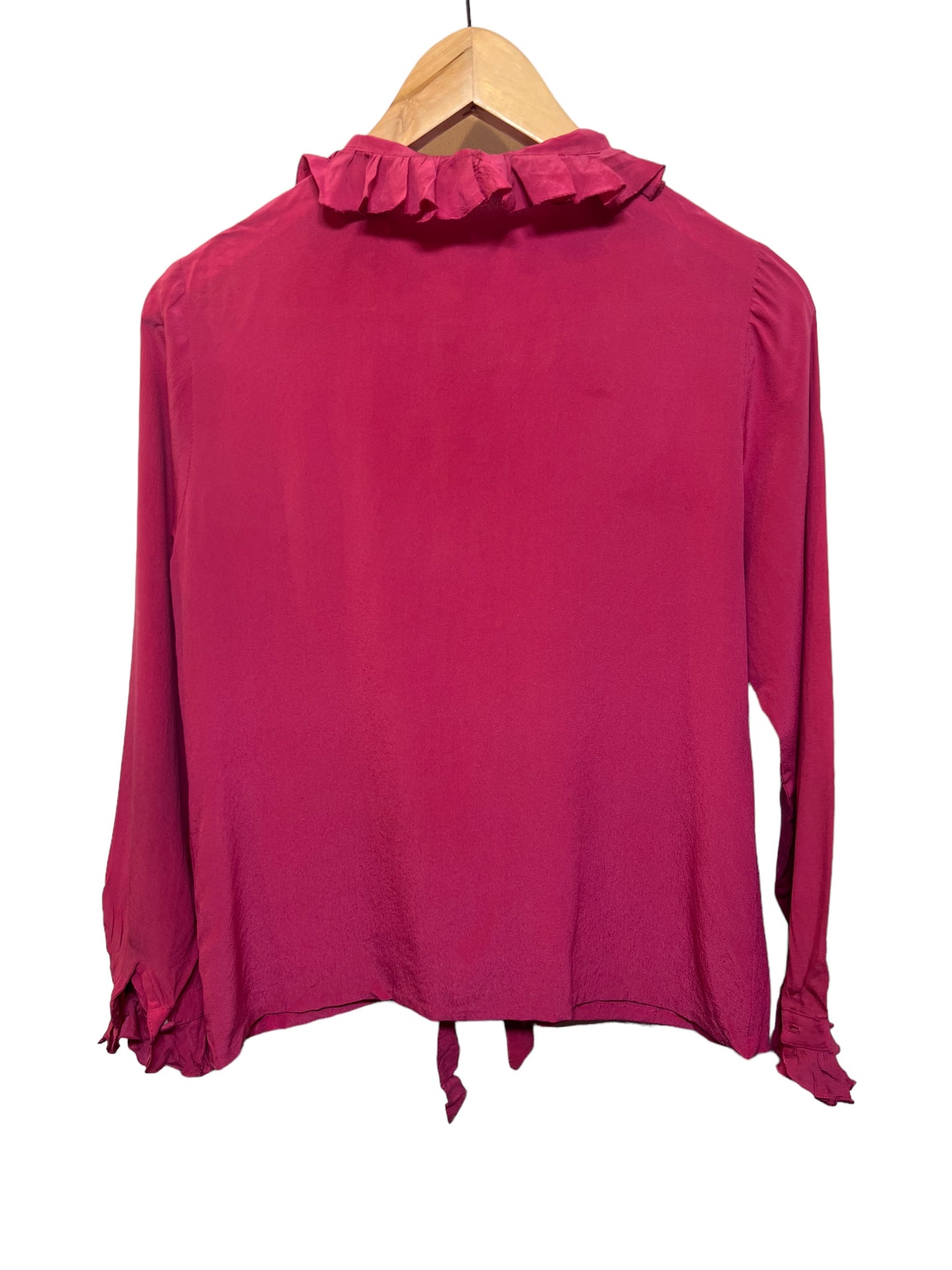 Women’s Pink Longsleeve Blouse (Size M)
