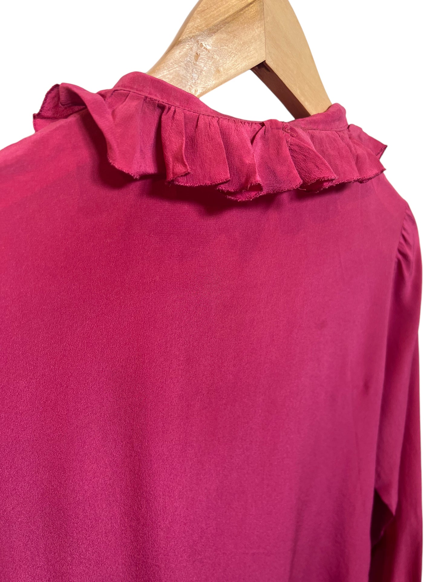 Women’s Pink Longsleeve Blouse (Size M)