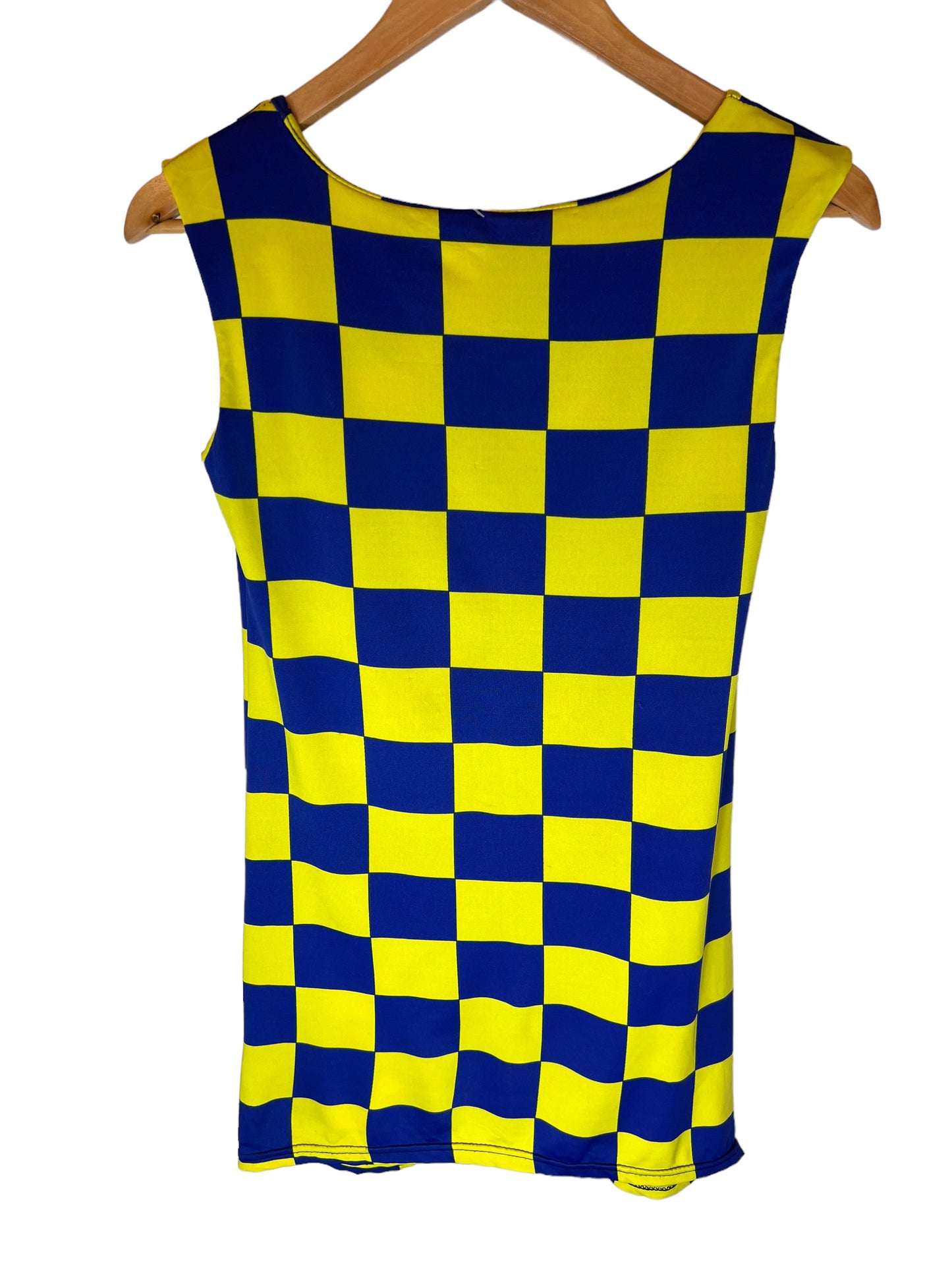 Women’s yellow and blue dress (Size XXS)
