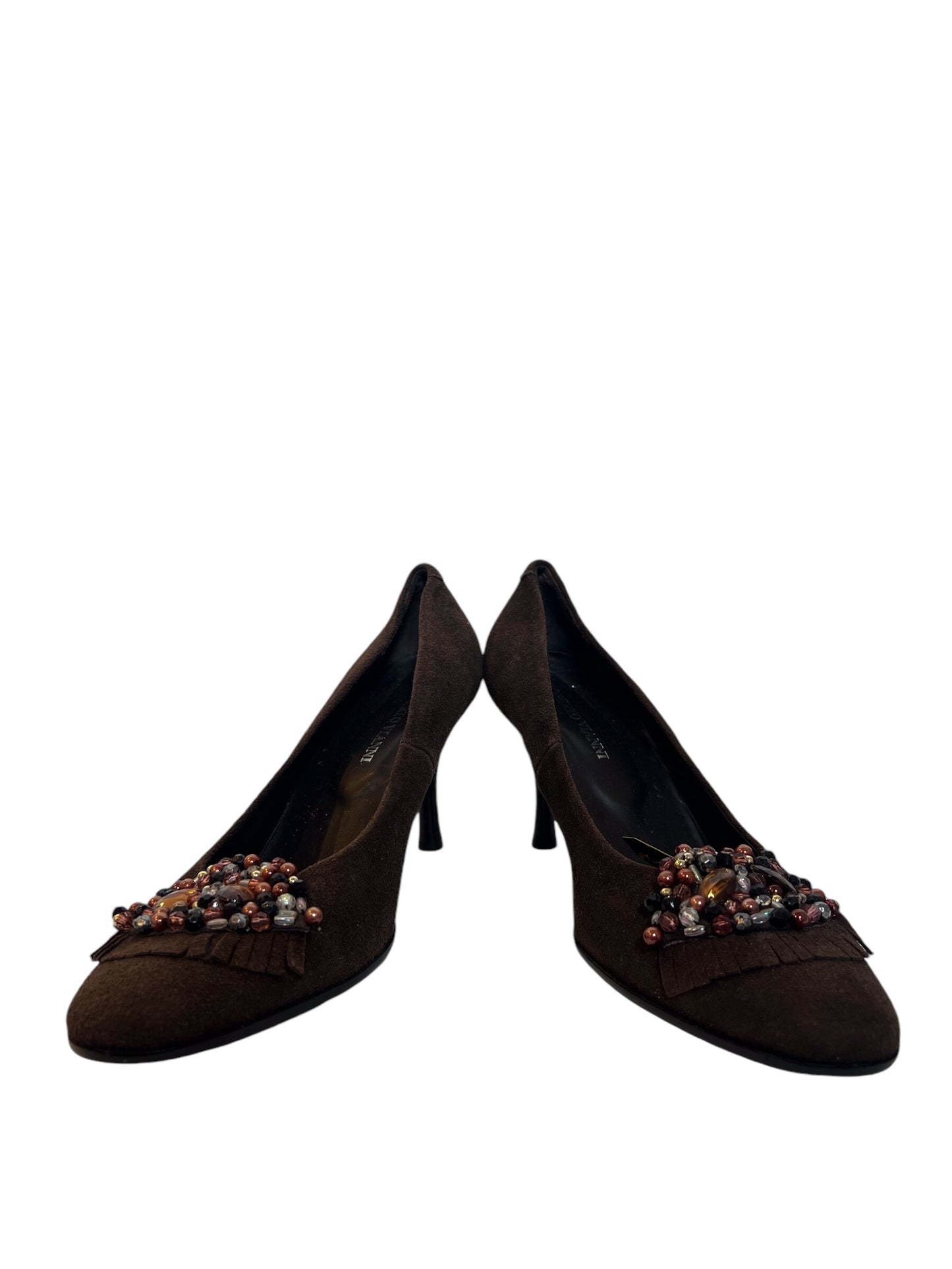 Roberto Vianni Brown Continental Heels (Size 7)
