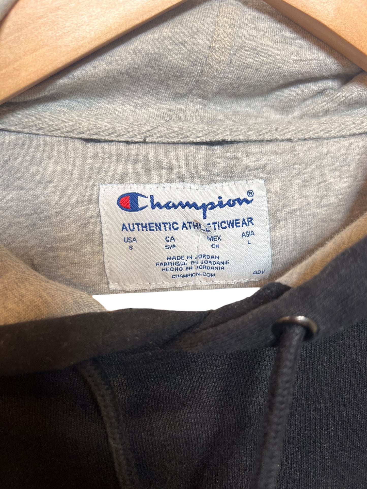 Black Champion Hoodie (Size S)