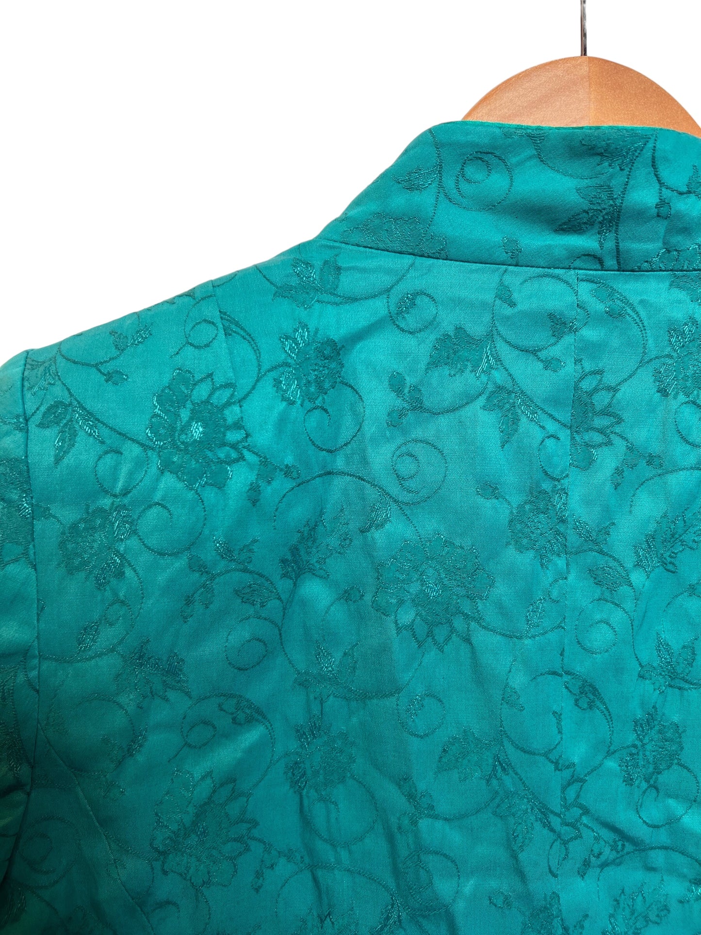 Zeddra Women's Floral Blue Blazer (Size S)