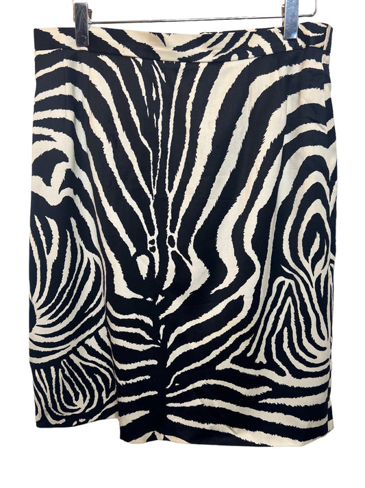 Women’s Zebra Print Skirt (Size L)