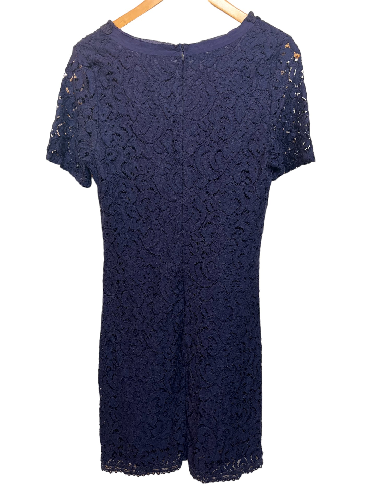 Cream Women’s Navy Blue Dress (Size L)