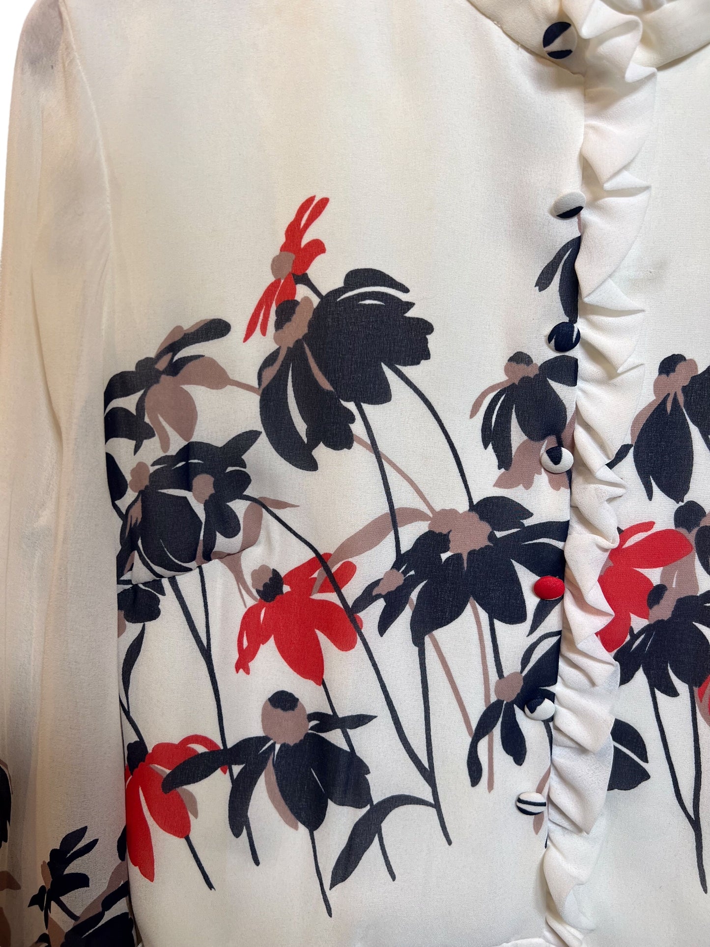 Geraldine White Floral Dress size S/M