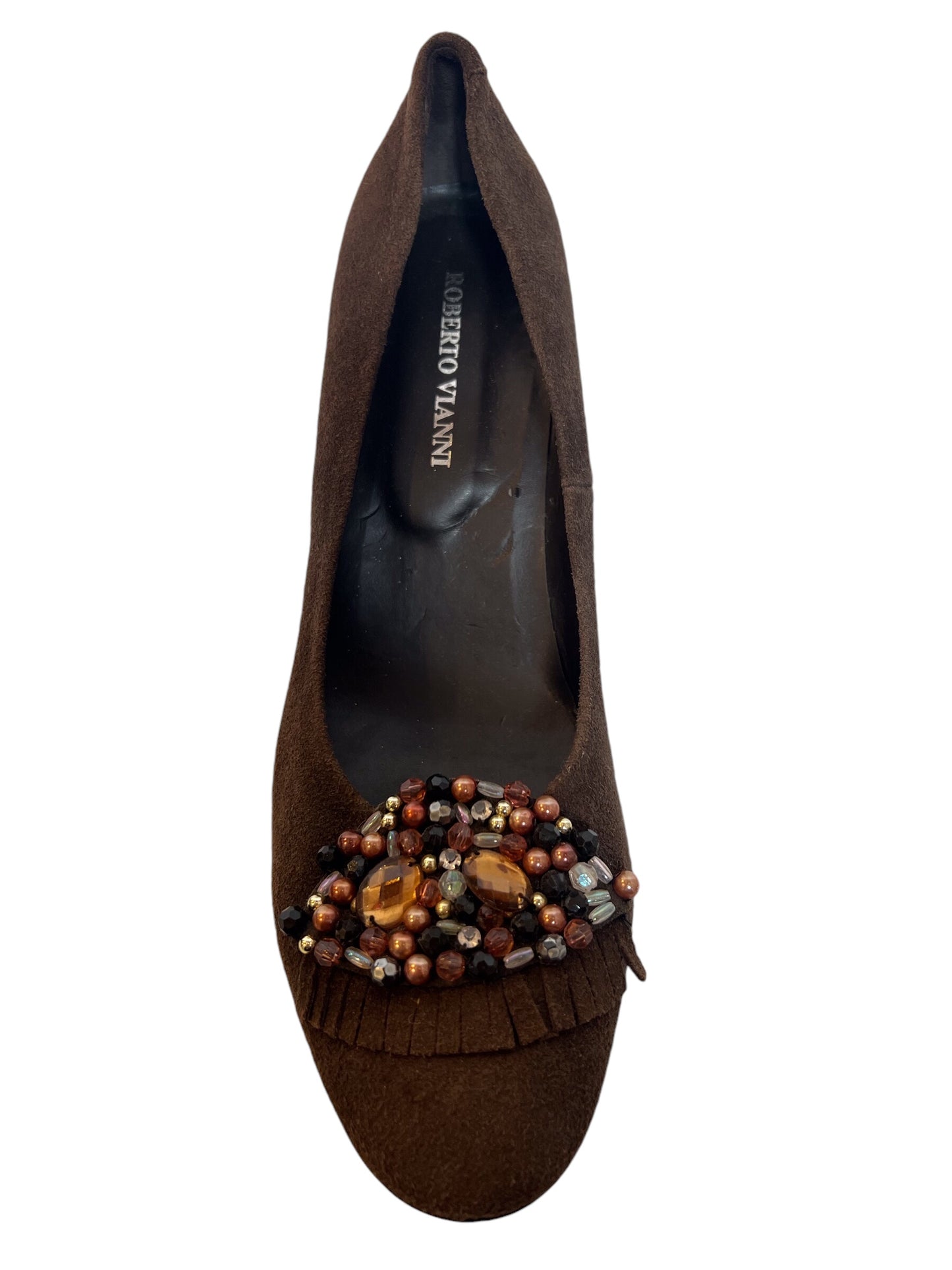Roberto Vianni Brown Continental Heels (Size 7)