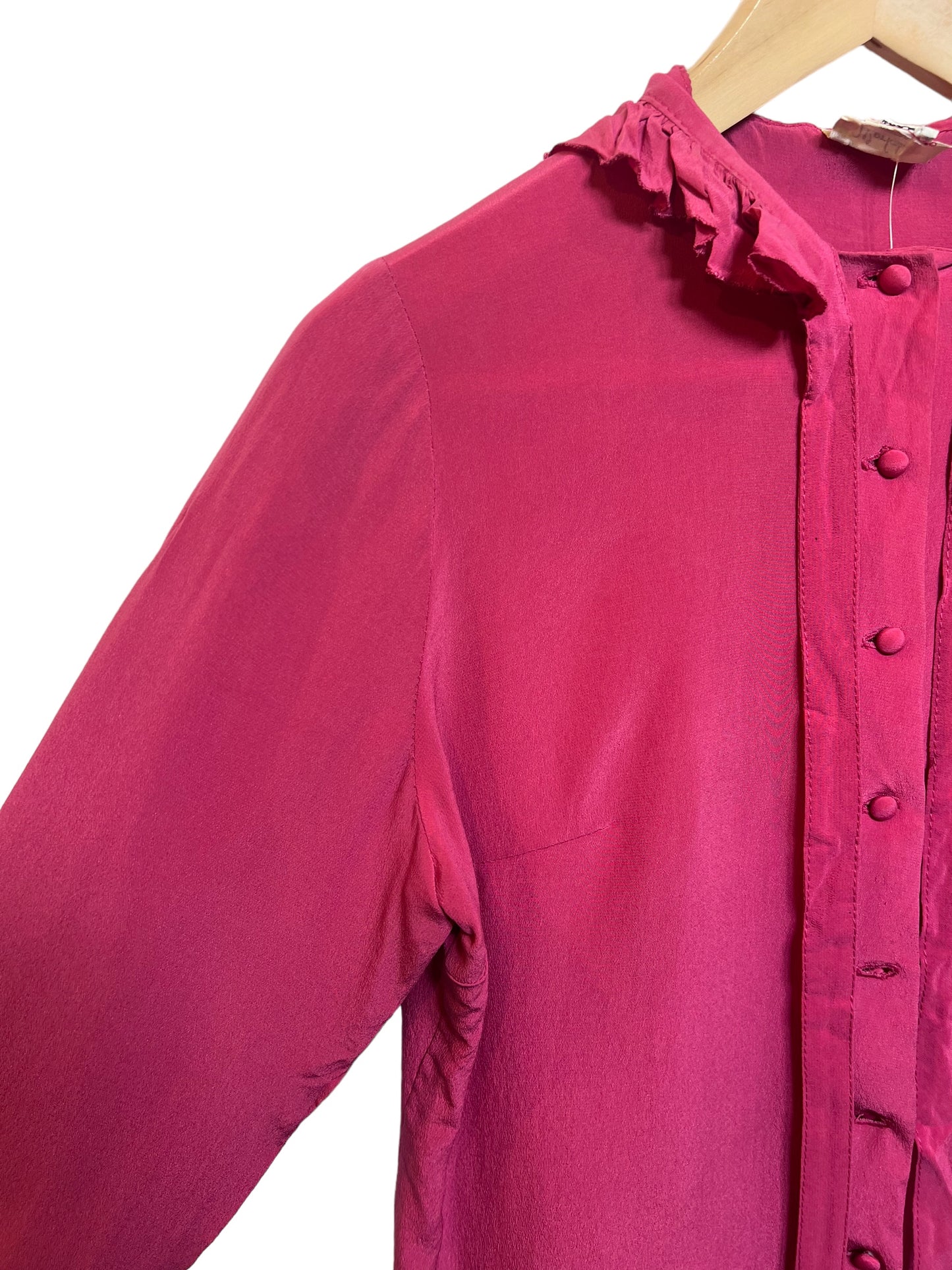 Women’s Pink Longsleeve Blouse (Size M)