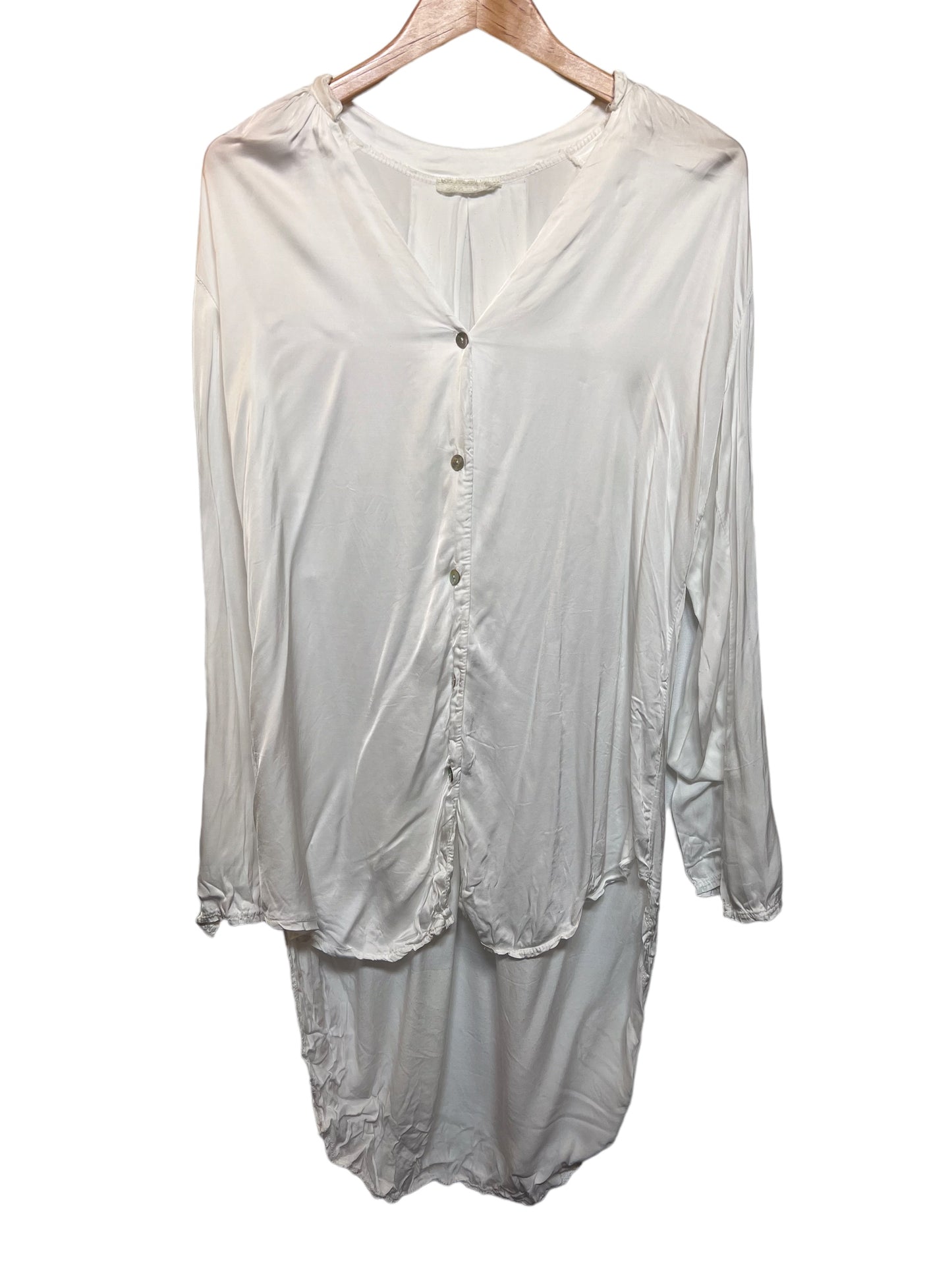 Women’s White Silk Dress (Size L)