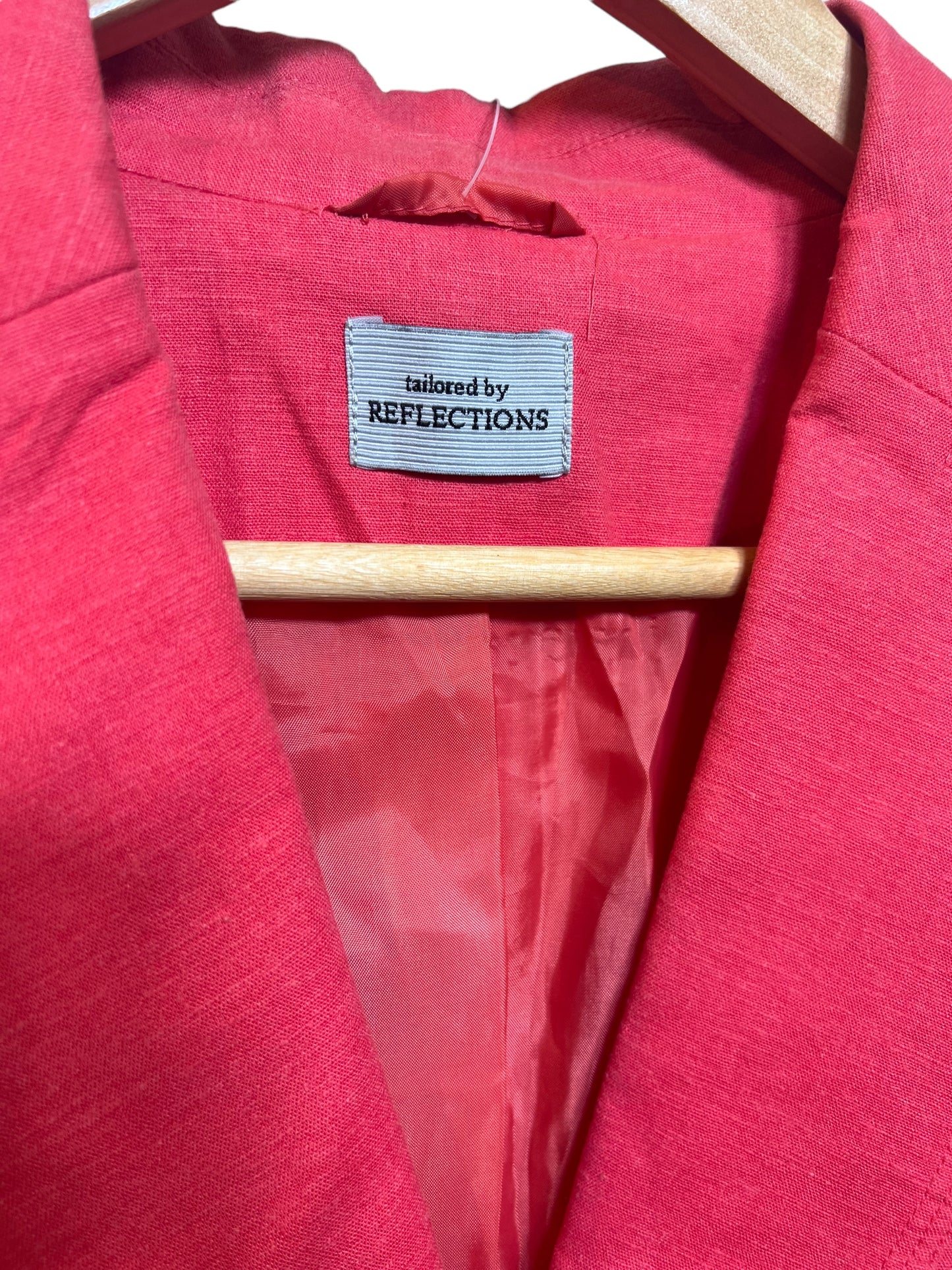 Reflections Women’s Red Blazer (Size L)