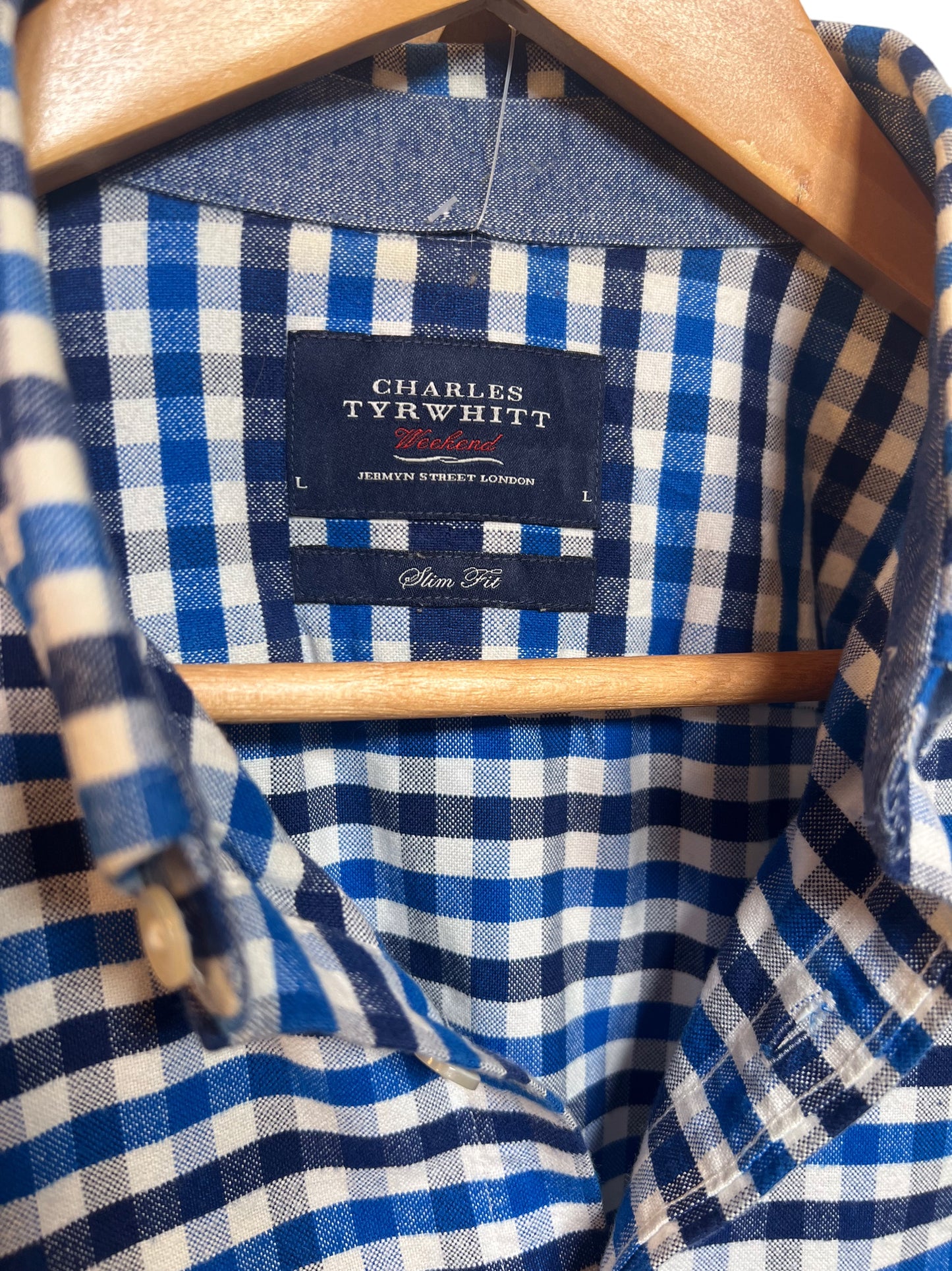 Charles Tyrwhitt Men’s Long Sleeve Shirt (Size L)