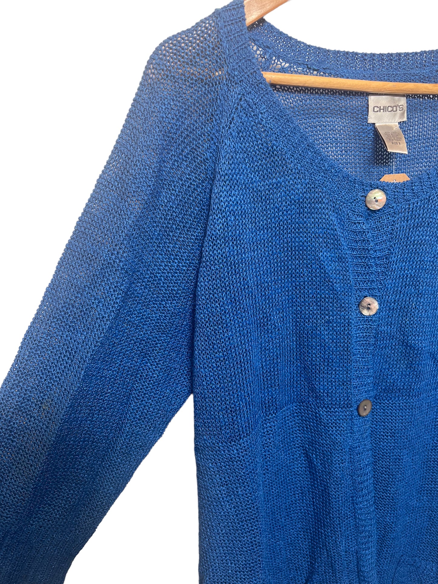 Women’s Blue Knitted Top (Size XL)