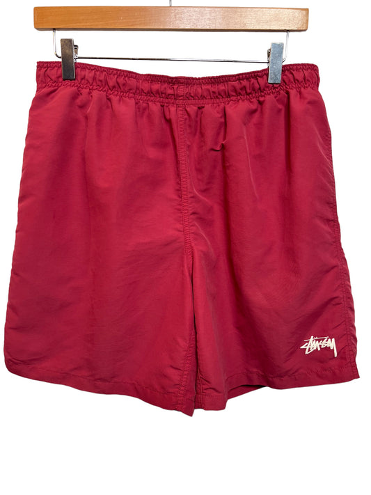 Stussy Red Water Shorts (Size M)