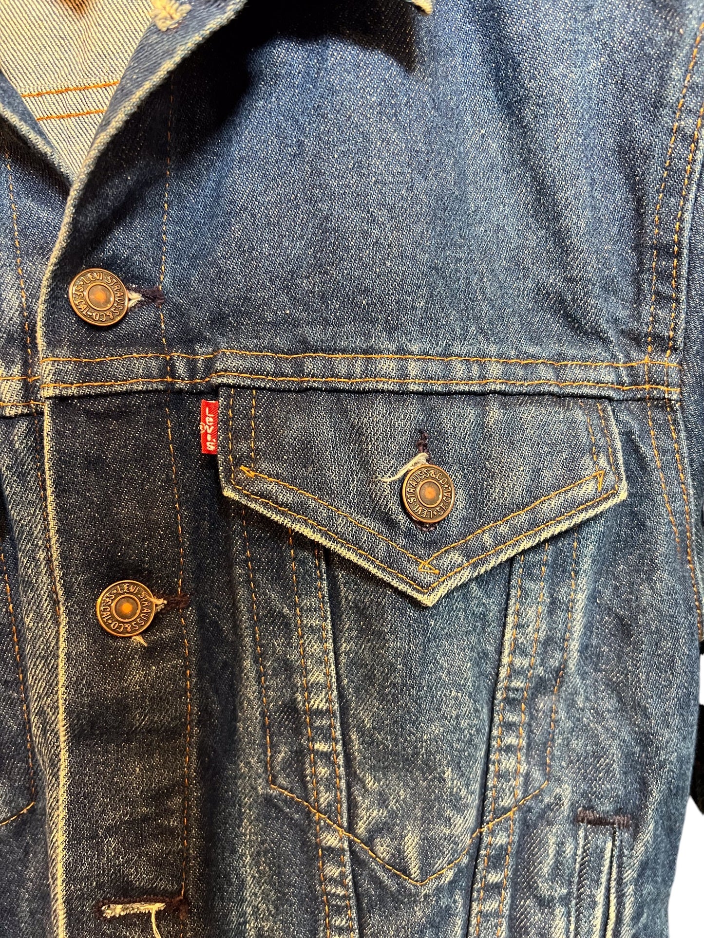 Levi Dark Blue Denim Women’s Jacket (Size M)