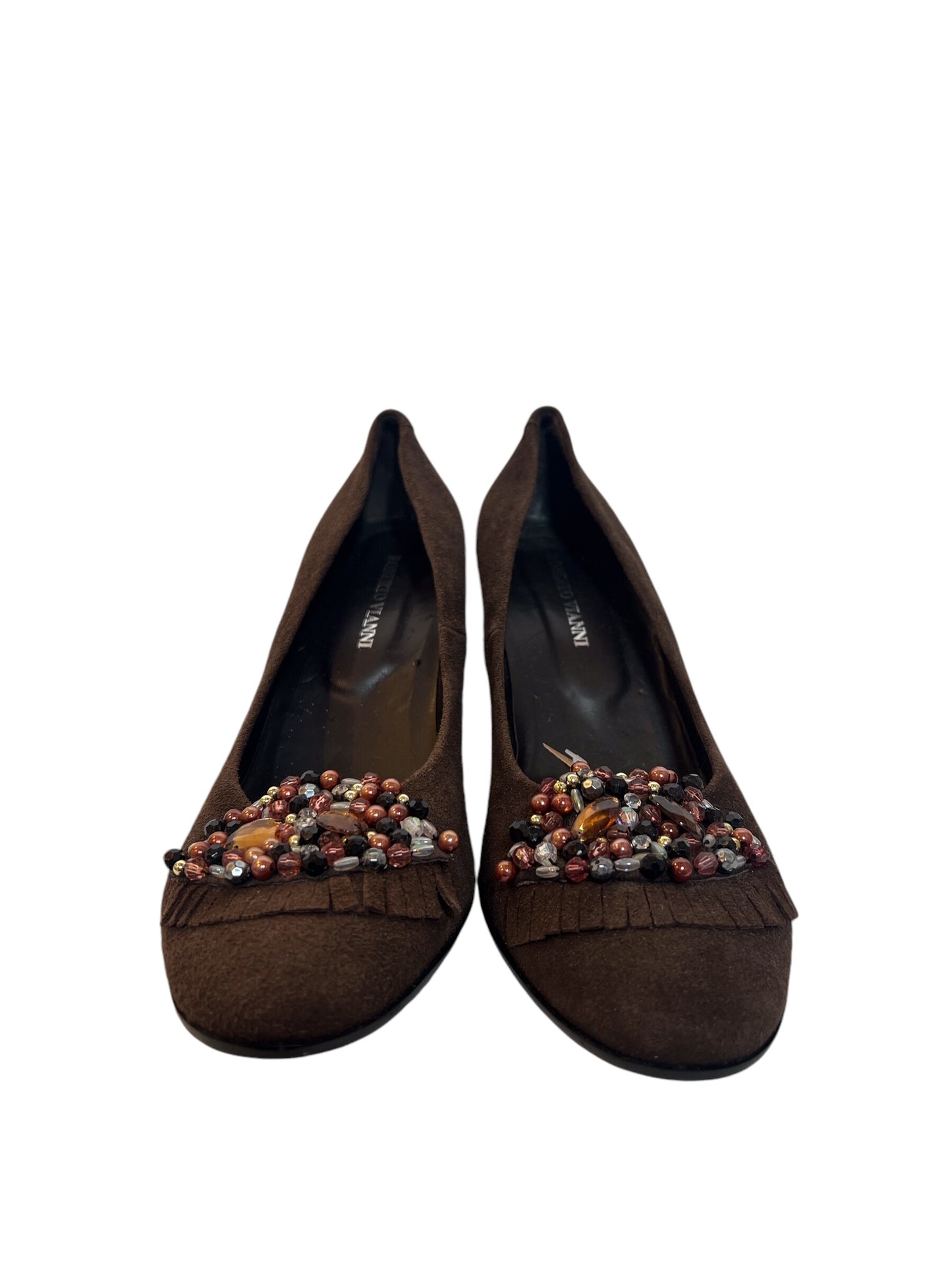 Roberto Vianni Brown Continental Heels (Size 7)