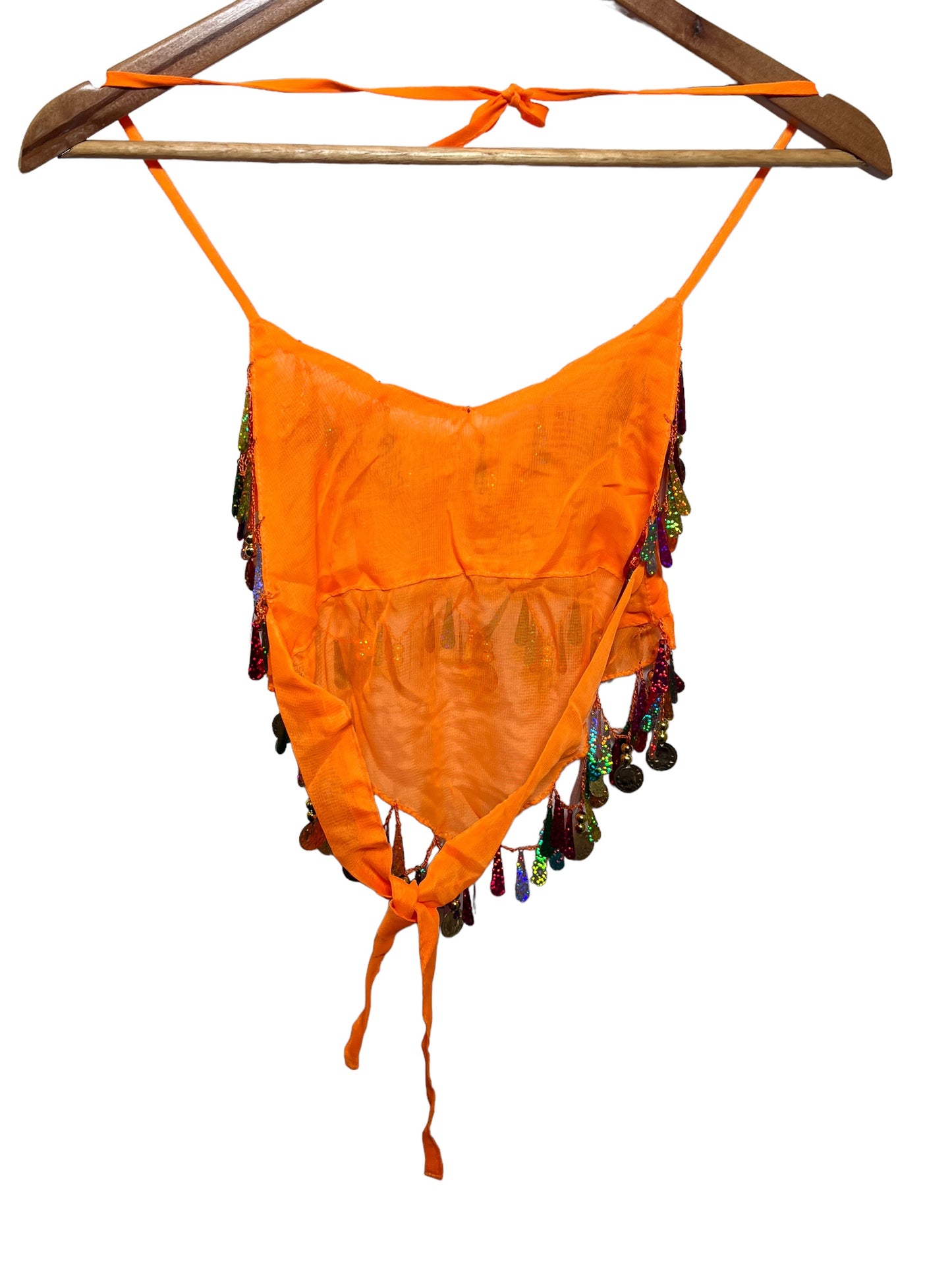 Halter Neck Tie Top (Size XS/S)