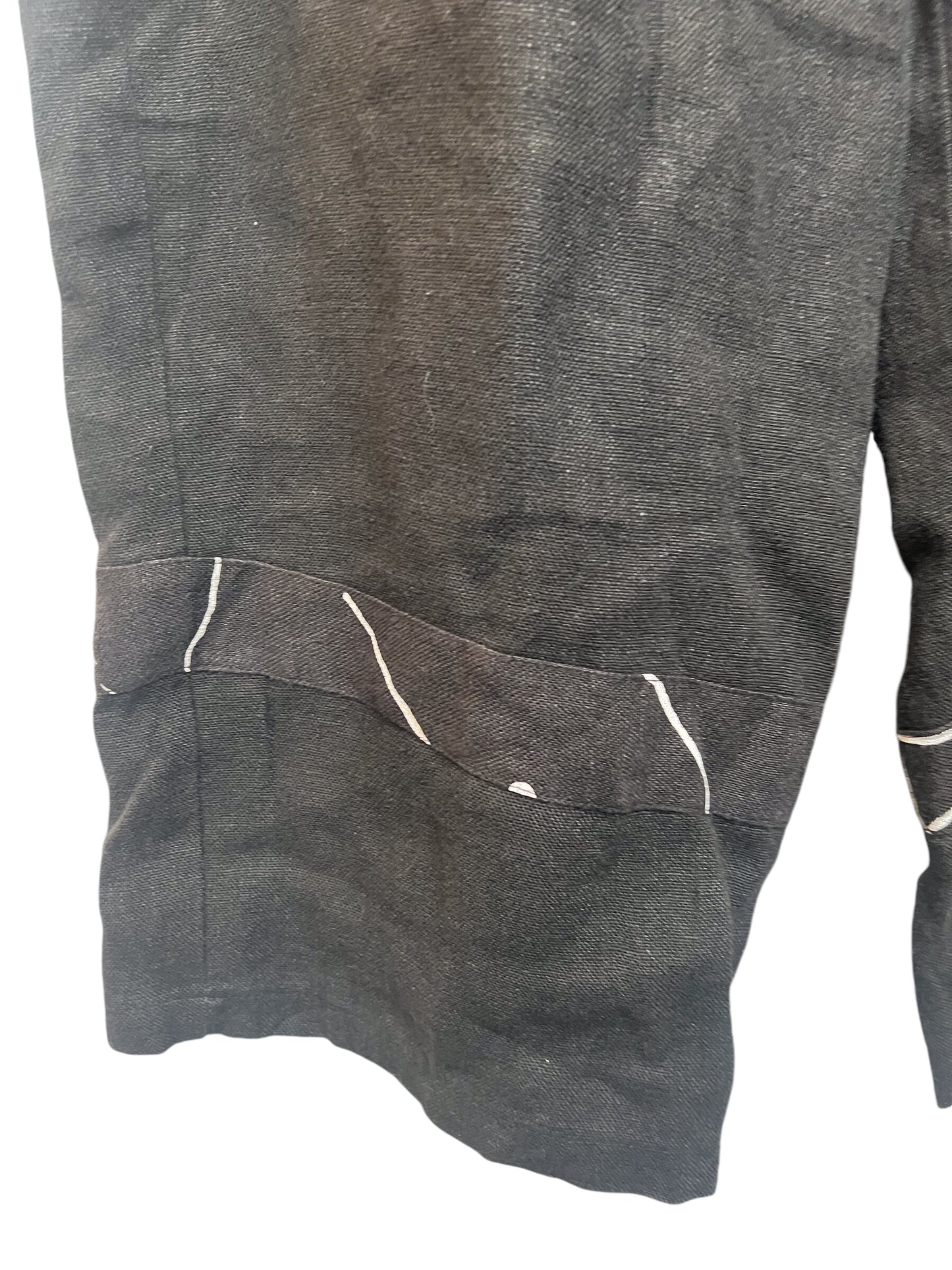 Women's Black Linen Trousers (W36)