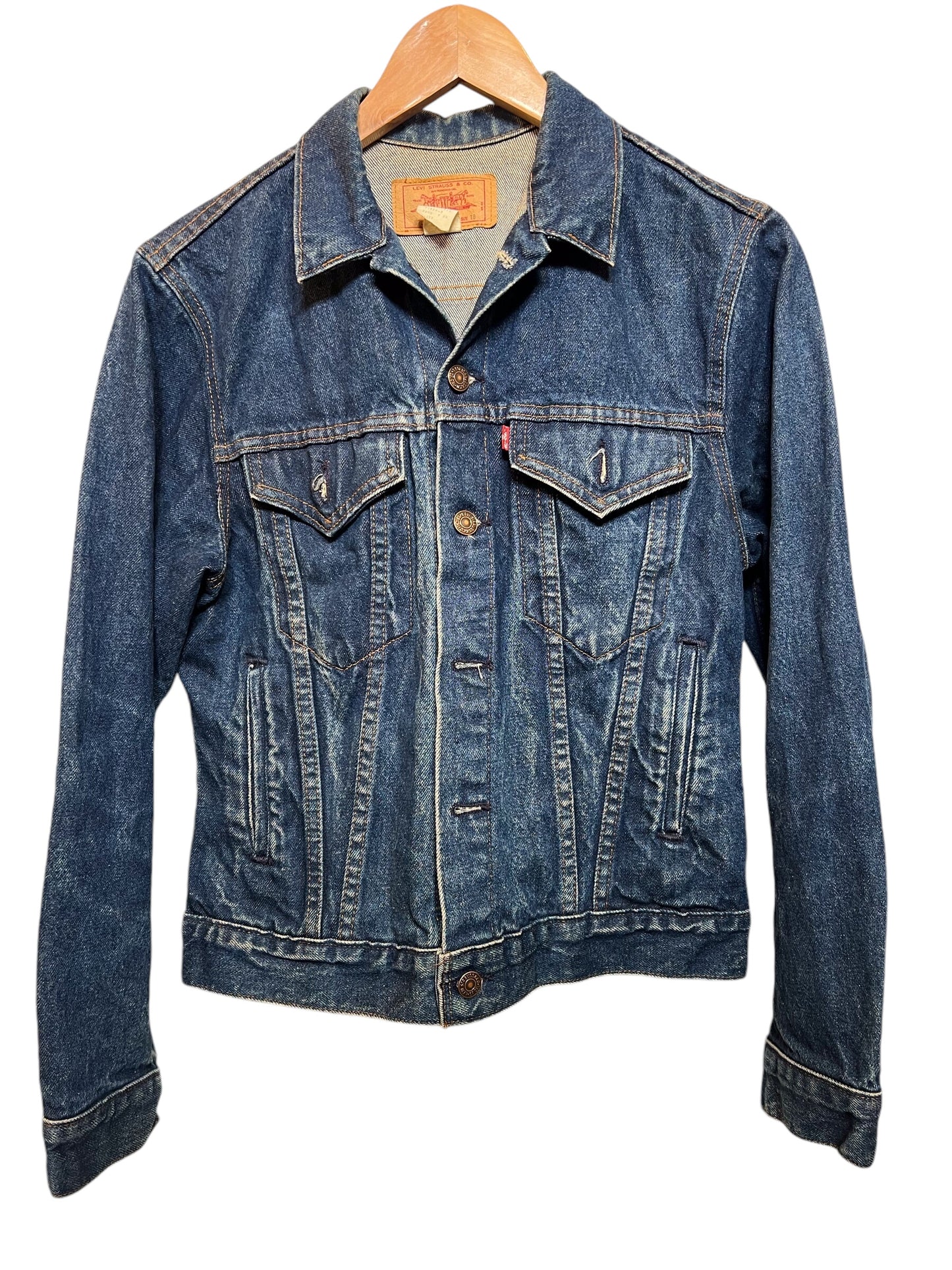 Levi Dark Blue Denim Women’s Jacket (Size M)