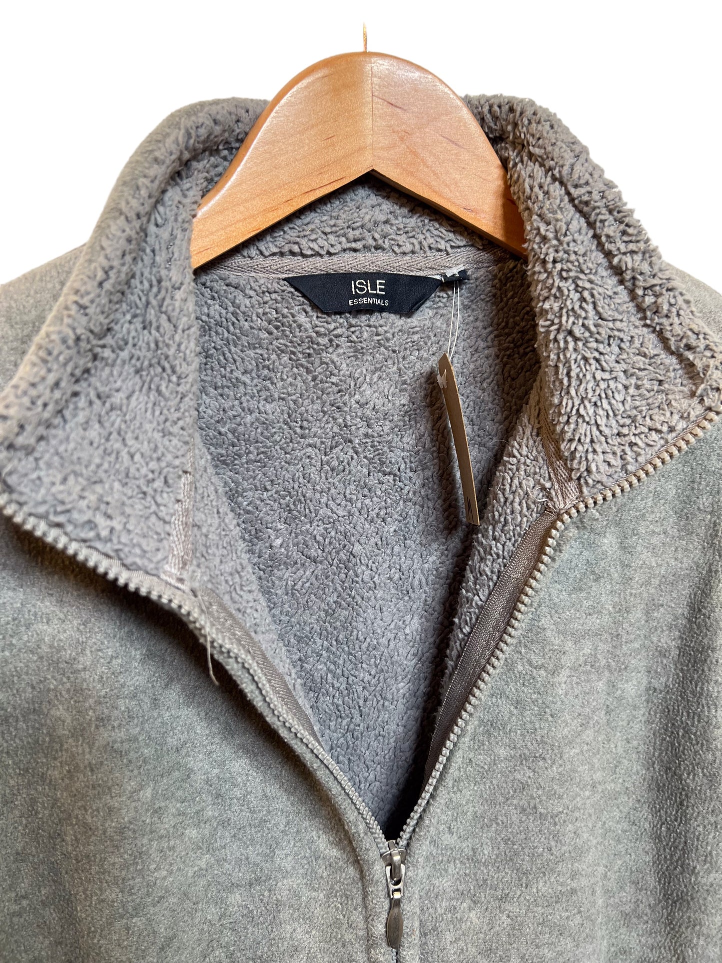 Women’s Grey Sleeveless Jacket (Size M)
