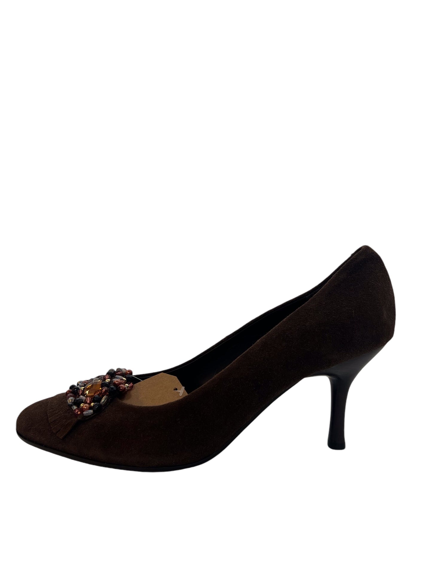 Roberto Vianni Brown Continental Heels (Size 7)