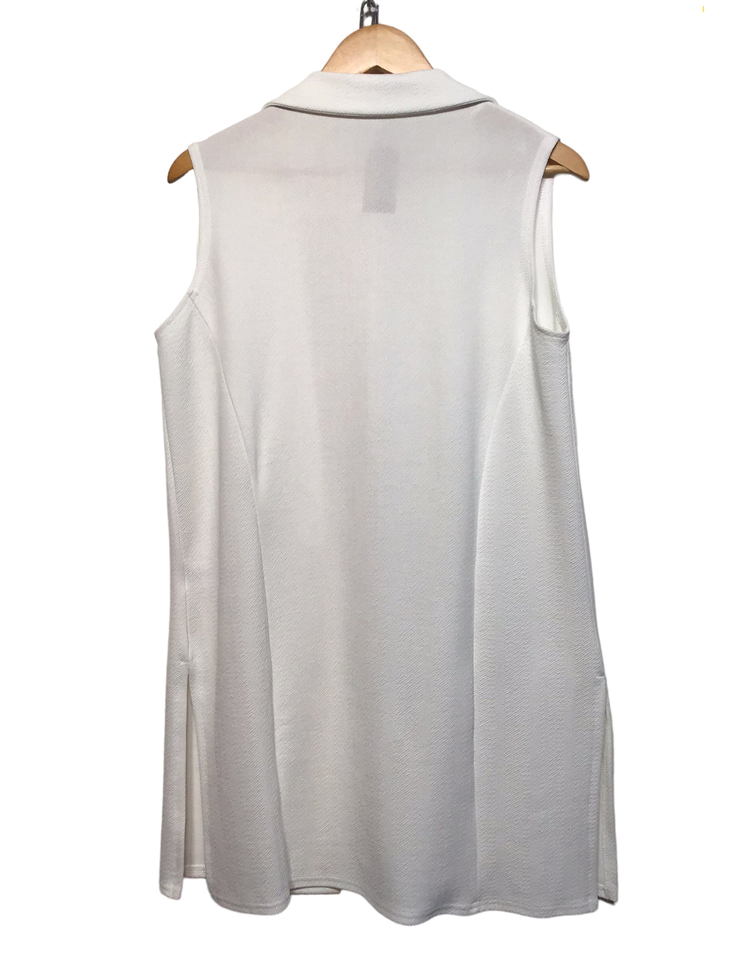 Quiz White Sleeveless Jacket (Size L)