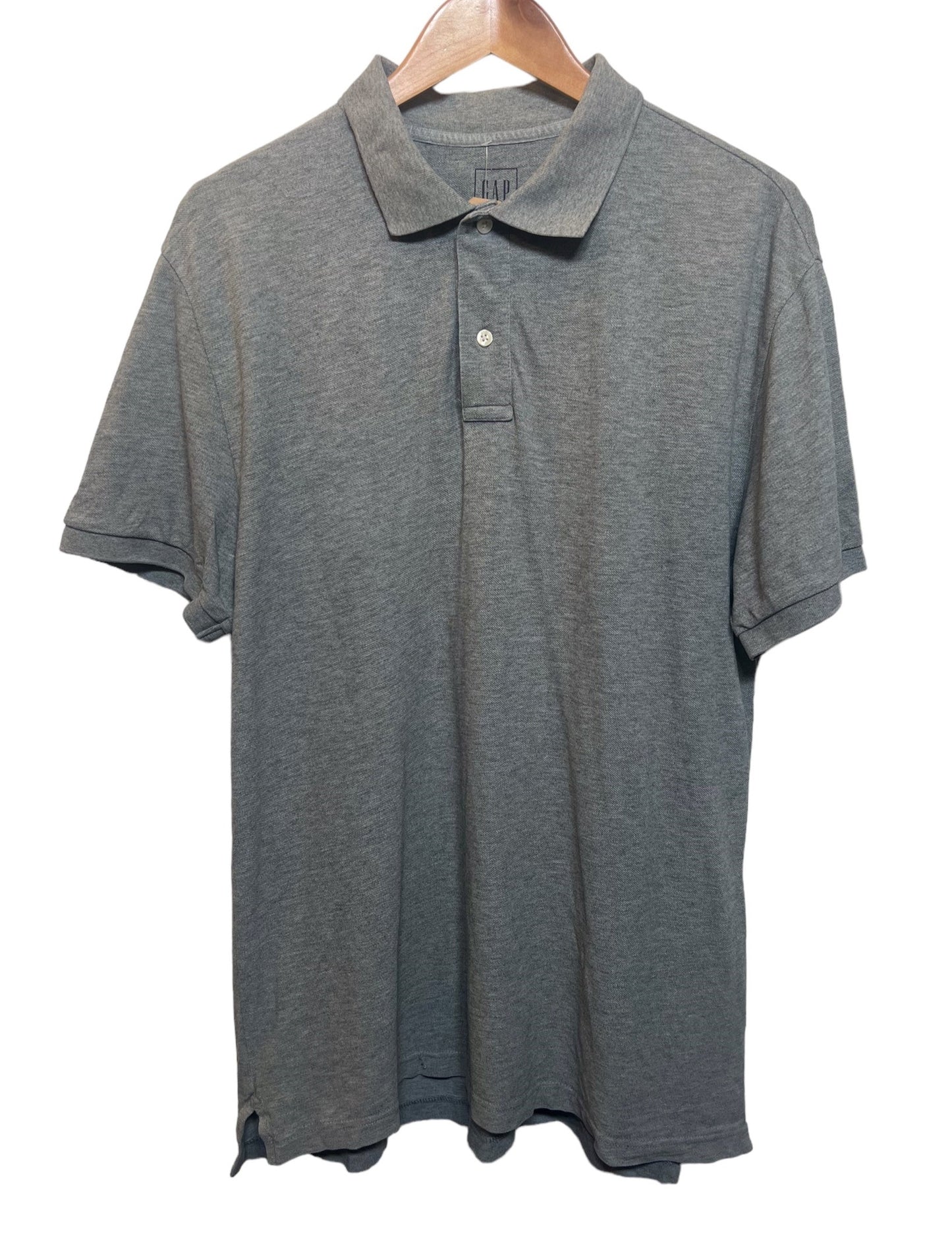 Vintage Gap Grey Polo T Shirt (Size L)