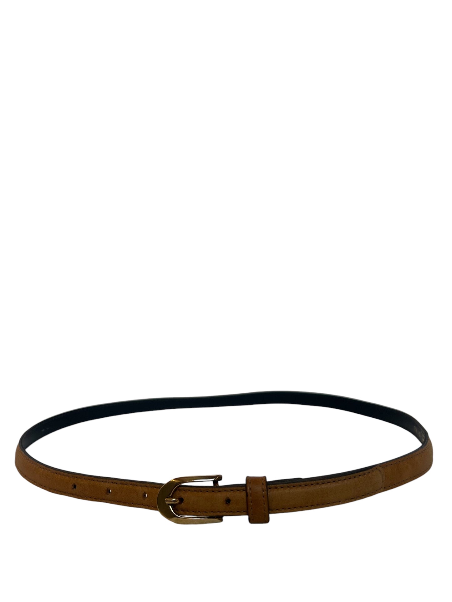 Thin Brown Leather Belt