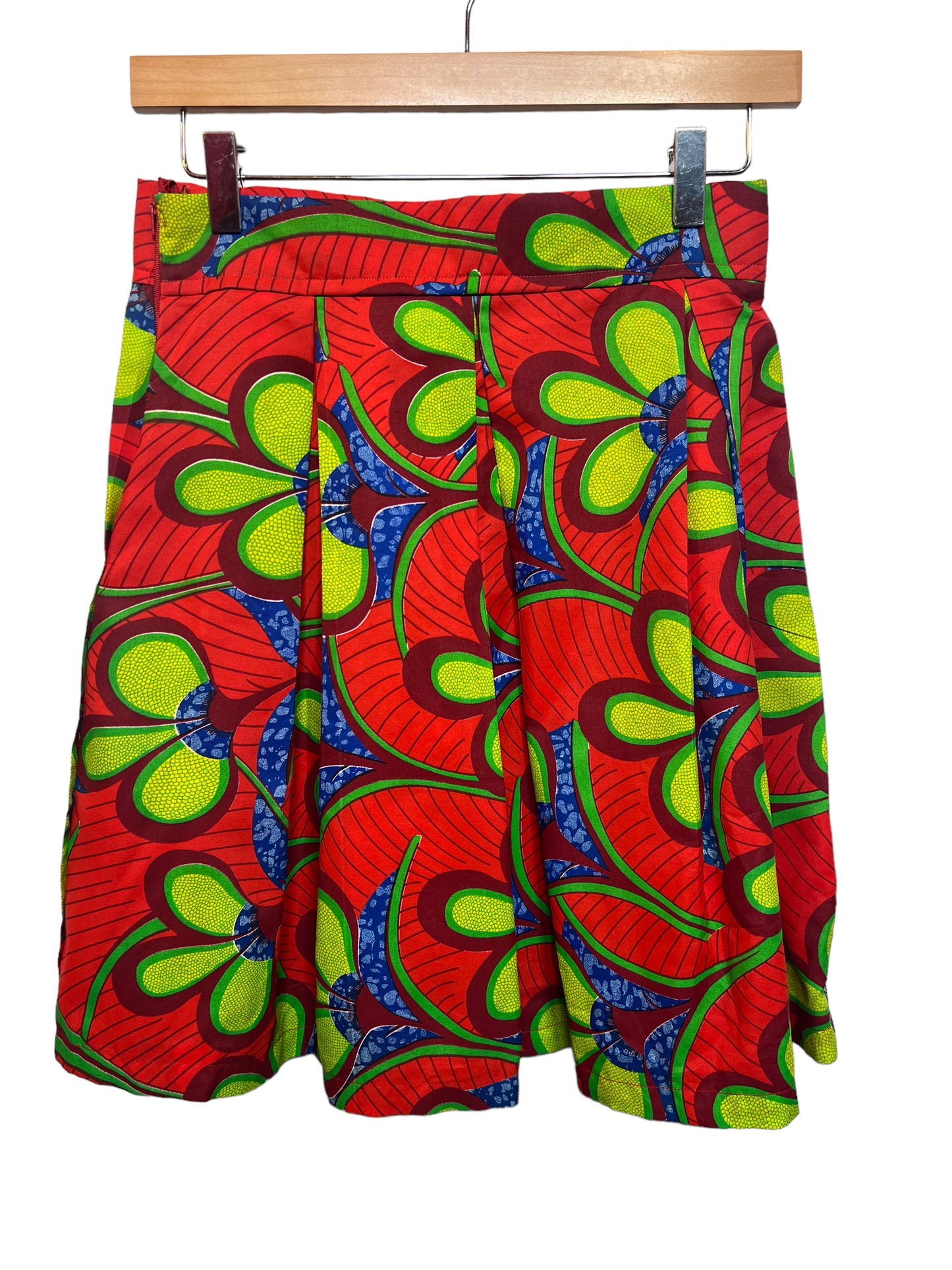 Women’s Red Pleated Skirt (Size M)