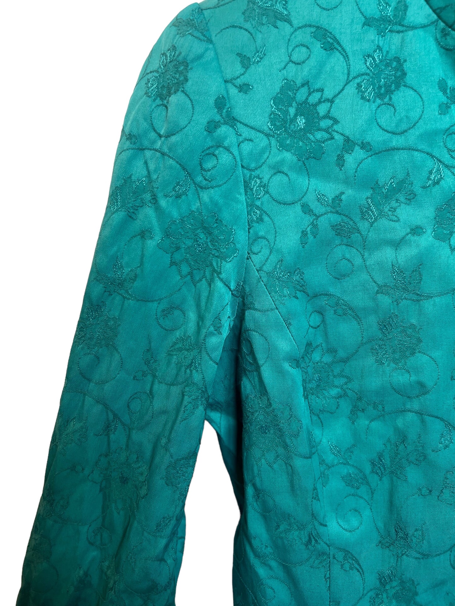Zeddra Women's Floral Blue Blazer (Size S)