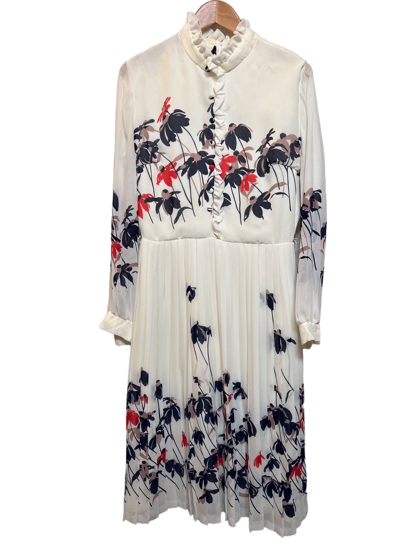 Geraldine White Floral Dress size S/M