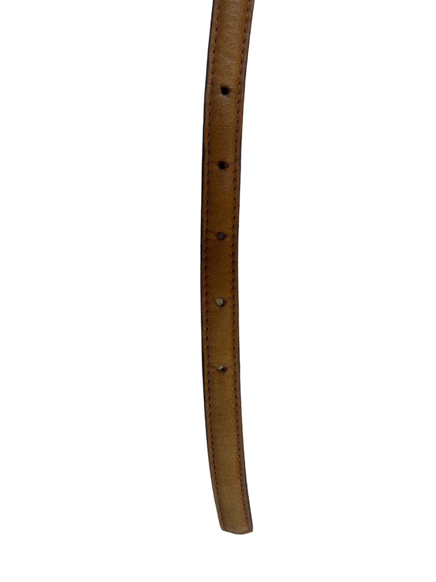 Thin Brown Leather Belt