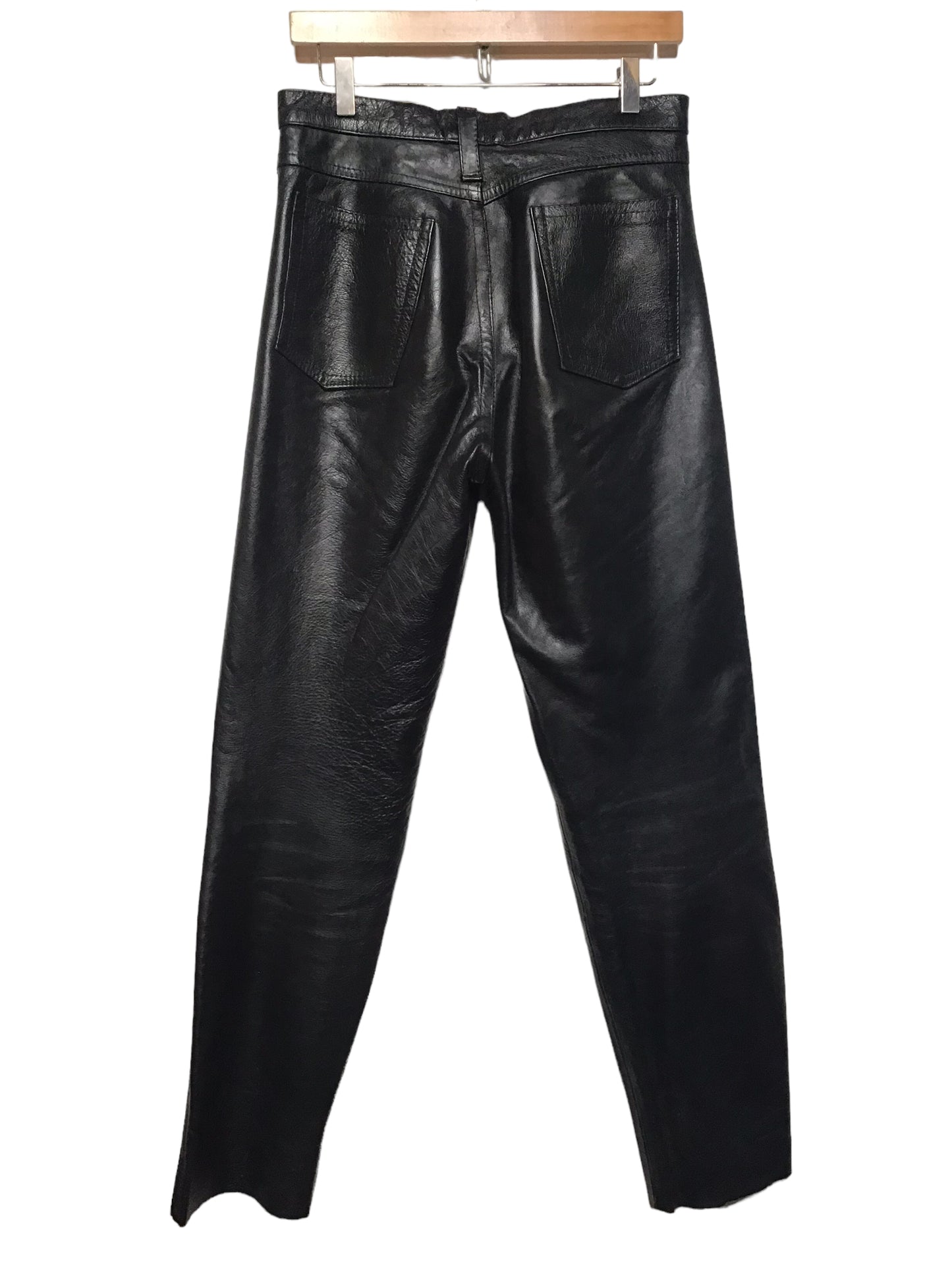 Black Leather Trousers (Size L)