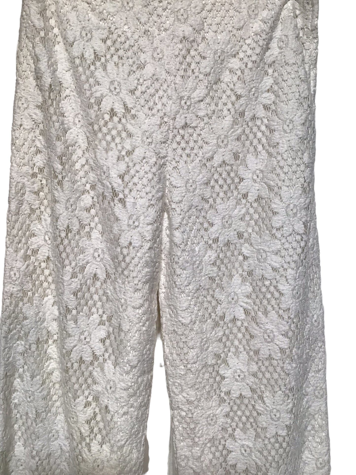White Lace Trousers (Size M)