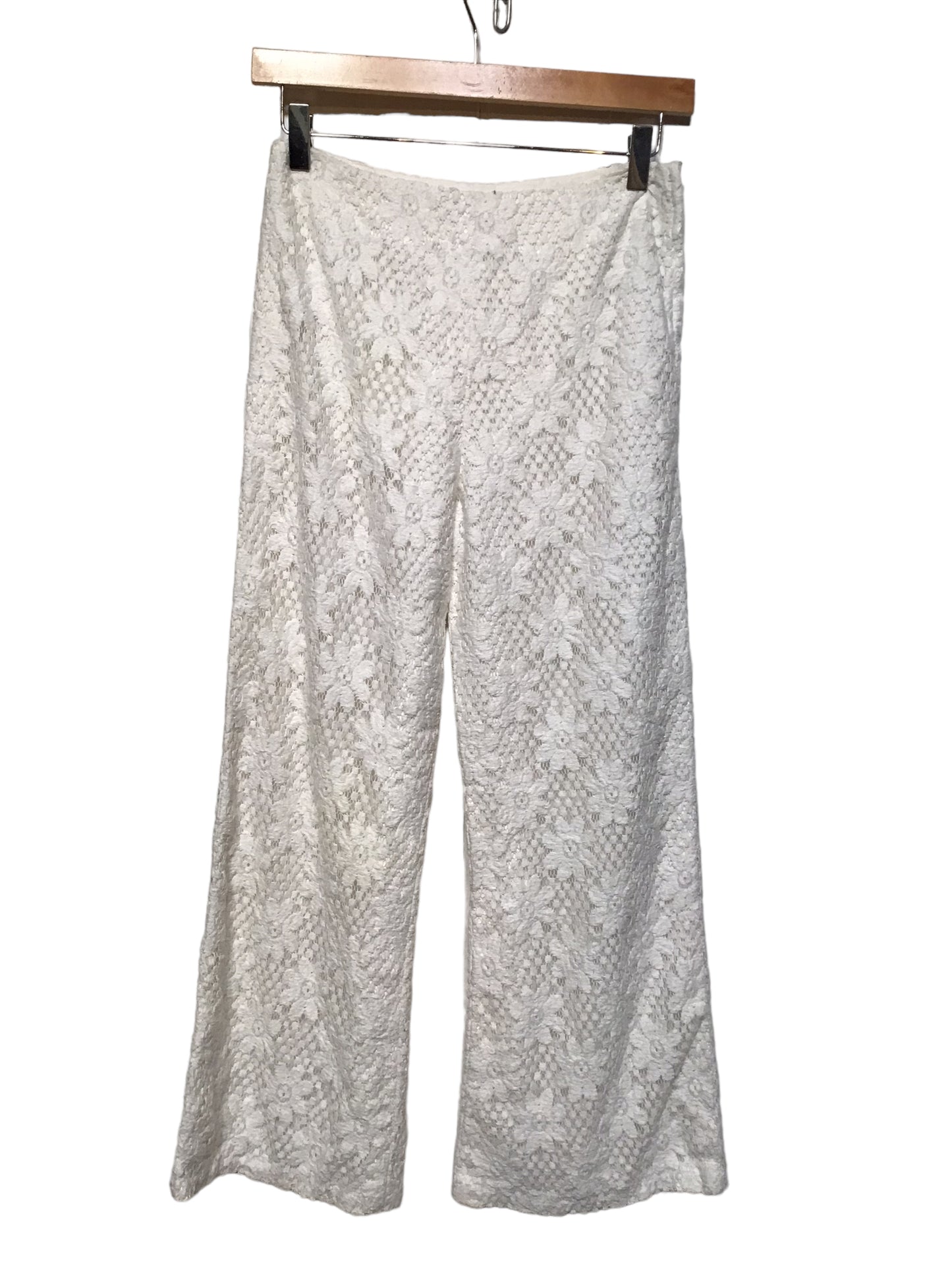 White Lace Trousers (Size M)
