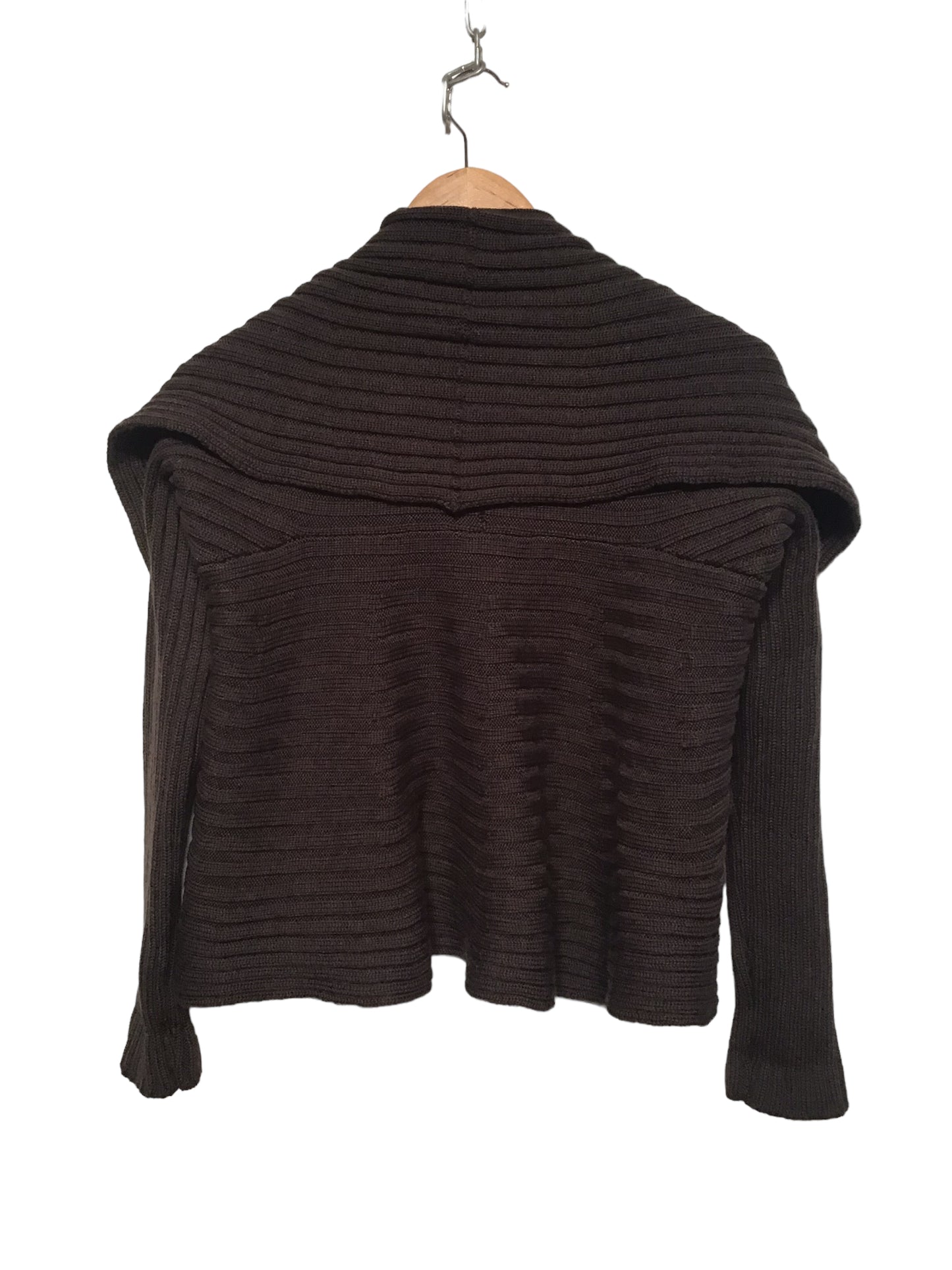 Brown Knitted Cardigan (Size M)