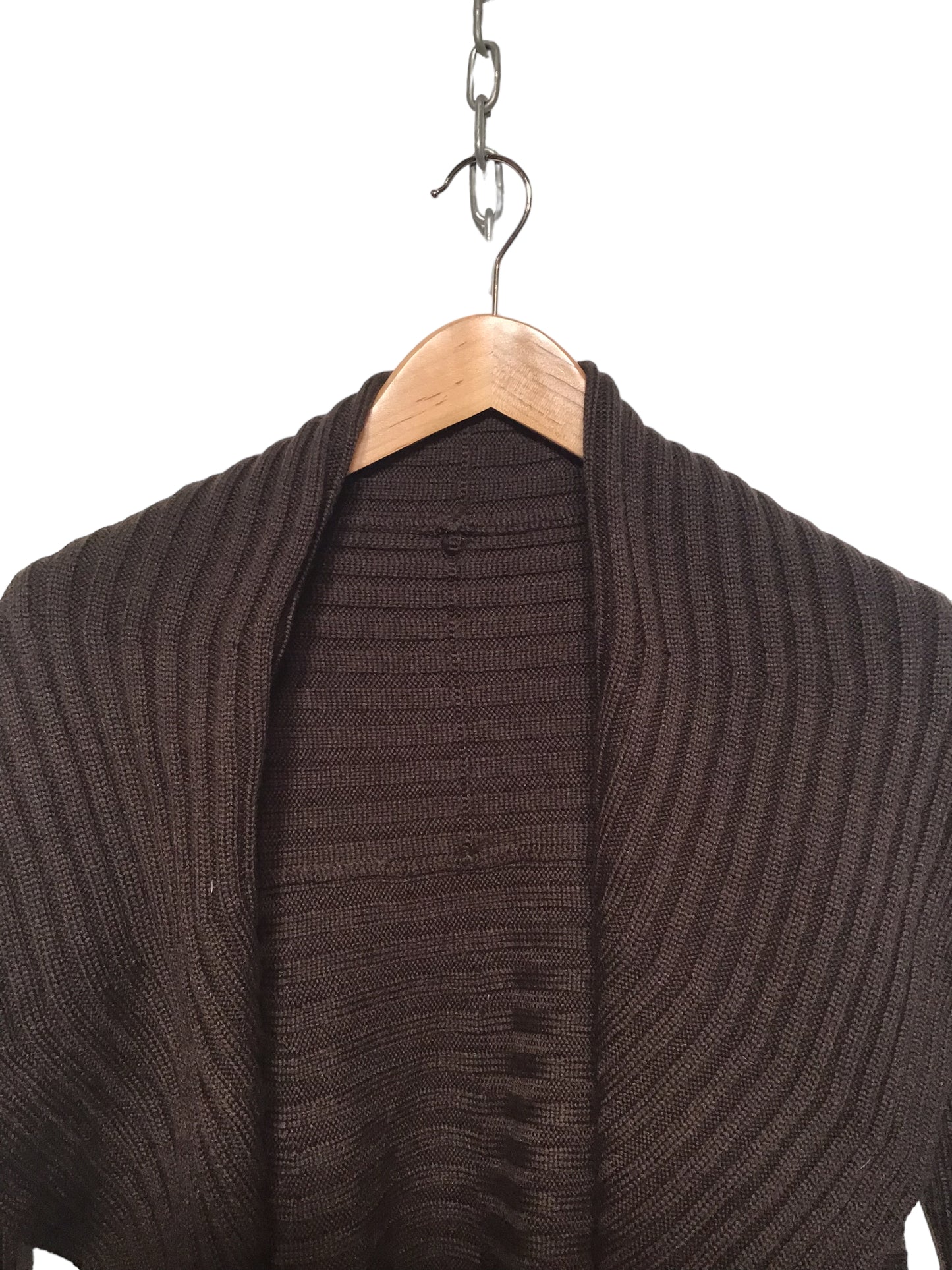 Brown Knitted Cardigan (Size M)