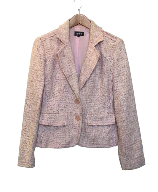 Pink Knitted Blazer (Size L)
