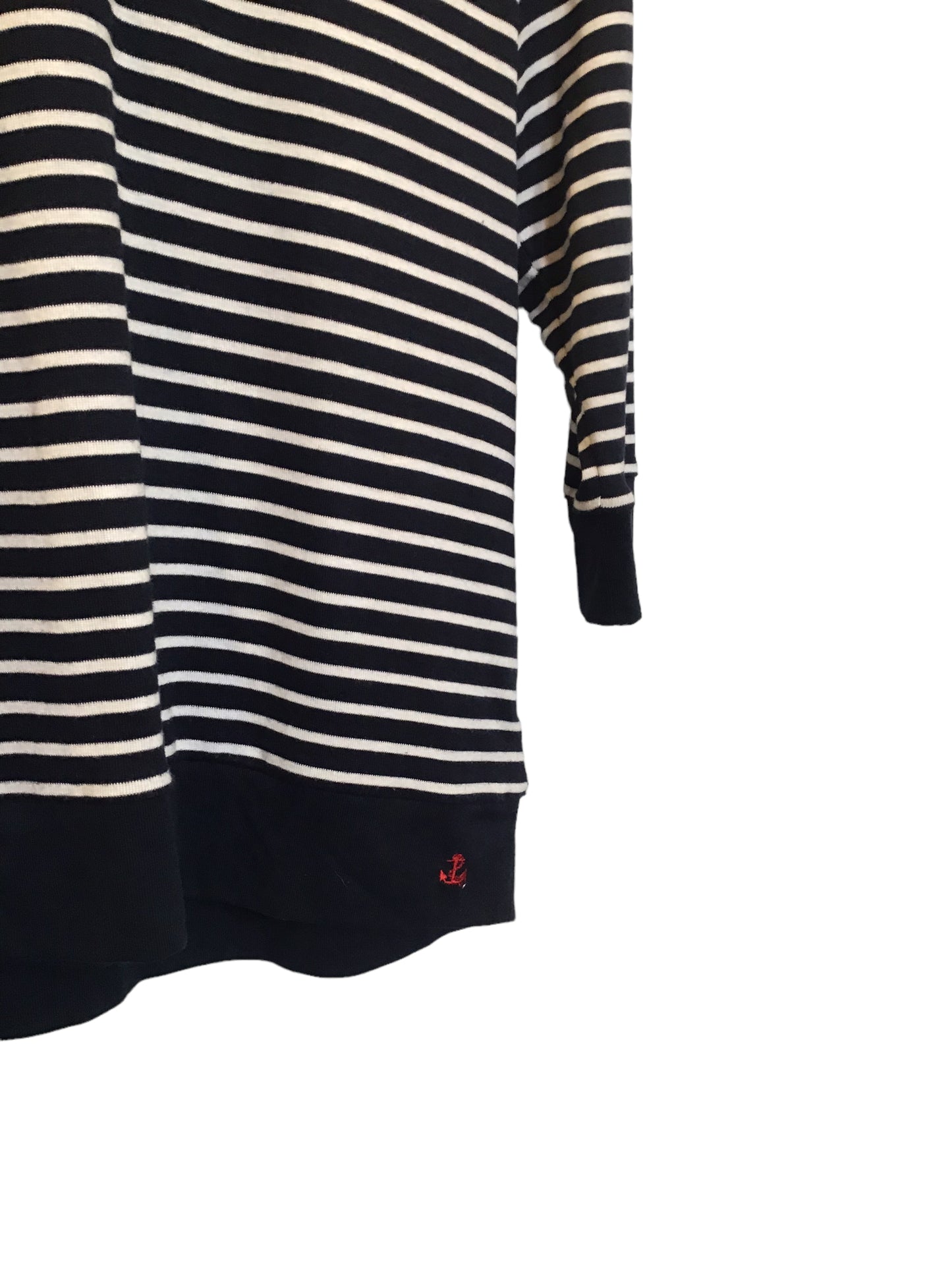 Tigi Cropped Sleeved Pinstriped Top (Size M)