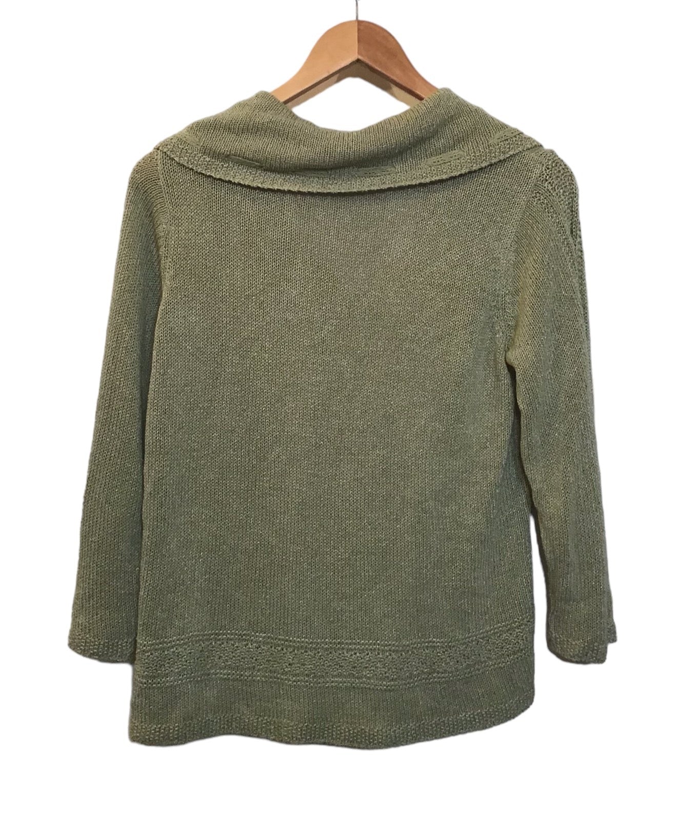 Green Knitted Cardigan (Size L)