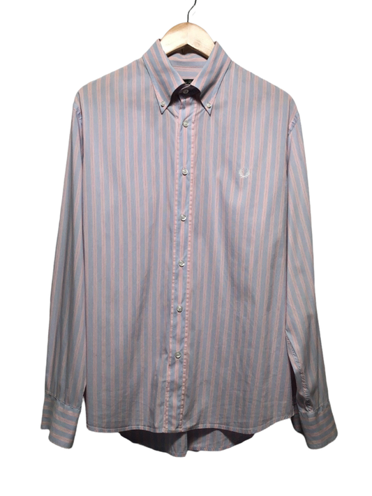 Fred Perry Slim Fit Striped Shirt (Size XL)